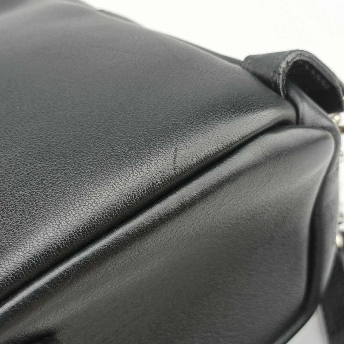 Pre-owned Fendi Multi Studs By the Way Black Leather 8BZ038 backpack/rucksack | stylenewstar