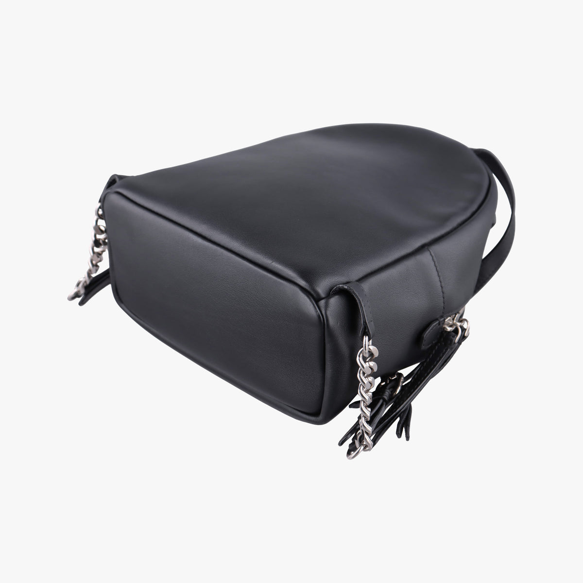 Pre-owned Fendi Multi Studs By the Way Black Leather 8BZ038 backpack/rucksack | stylenewstar