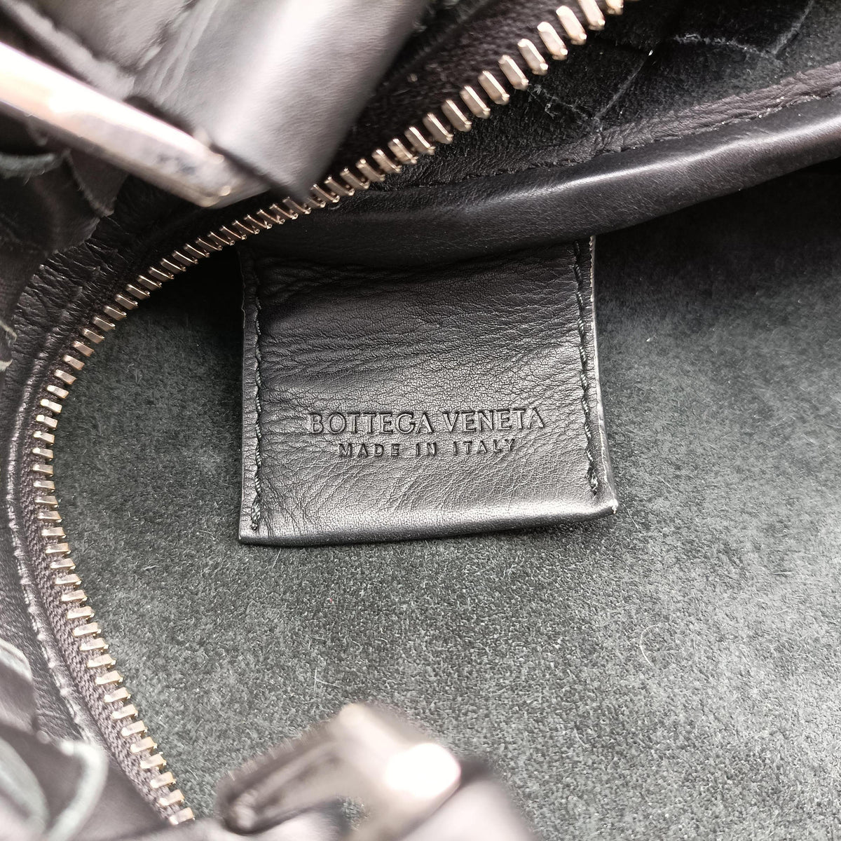 Pre-owned Bottega Veneta Intrecciato Business Black Lambskin 651580 shoulderbag | stylenewstar