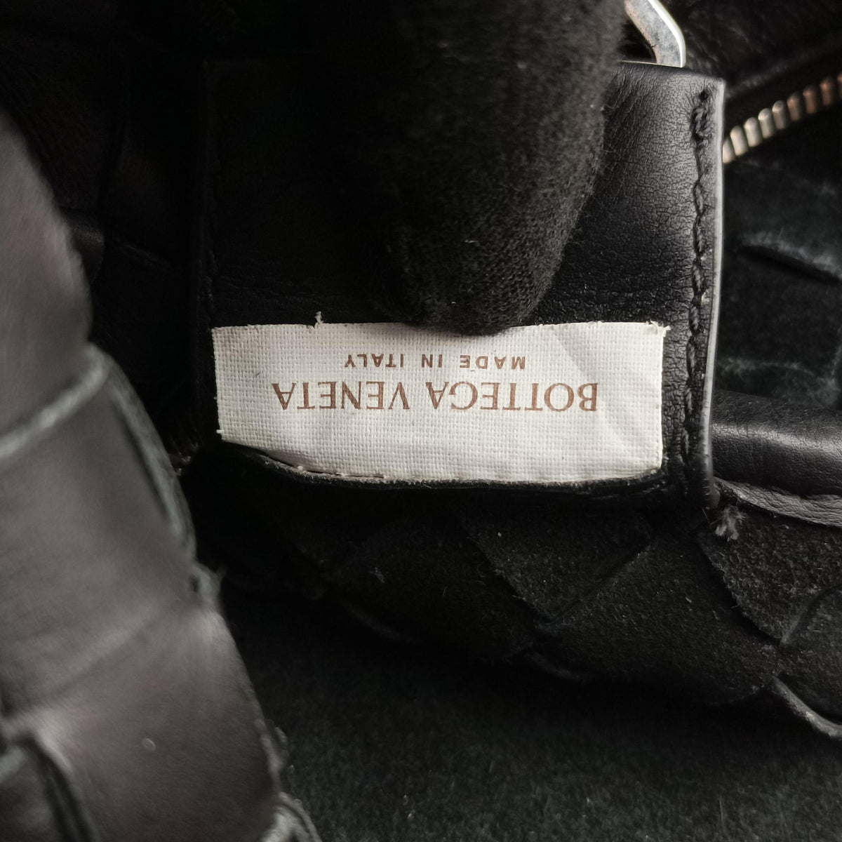 Pre-owned Bottega Veneta Intrecciato Business Black Lambskin 651580 shoulderbag | stylenewstar