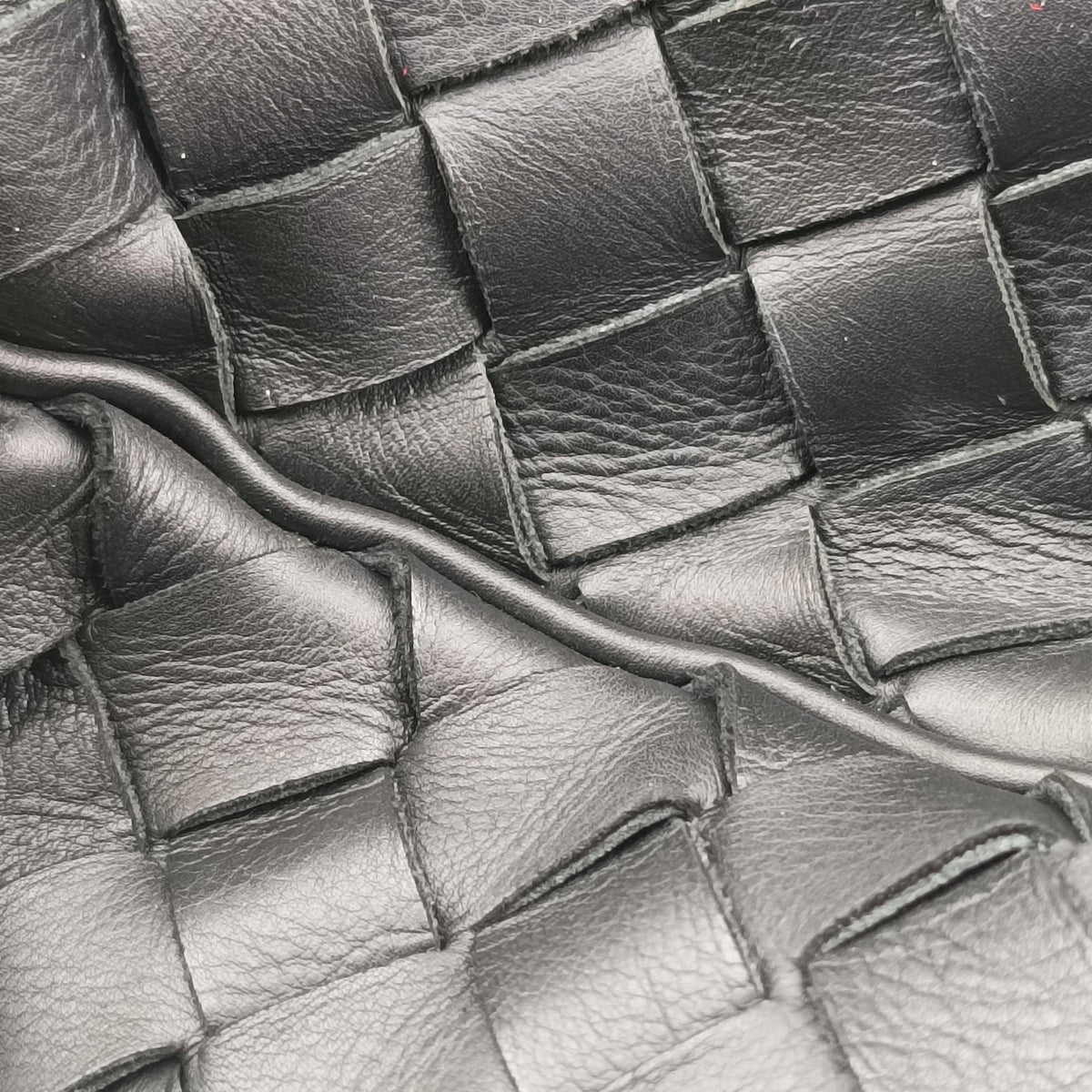Pre-owned Bottega Veneta Intrecciato Business Black Lambskin 651580 shoulderbag | stylenewstar