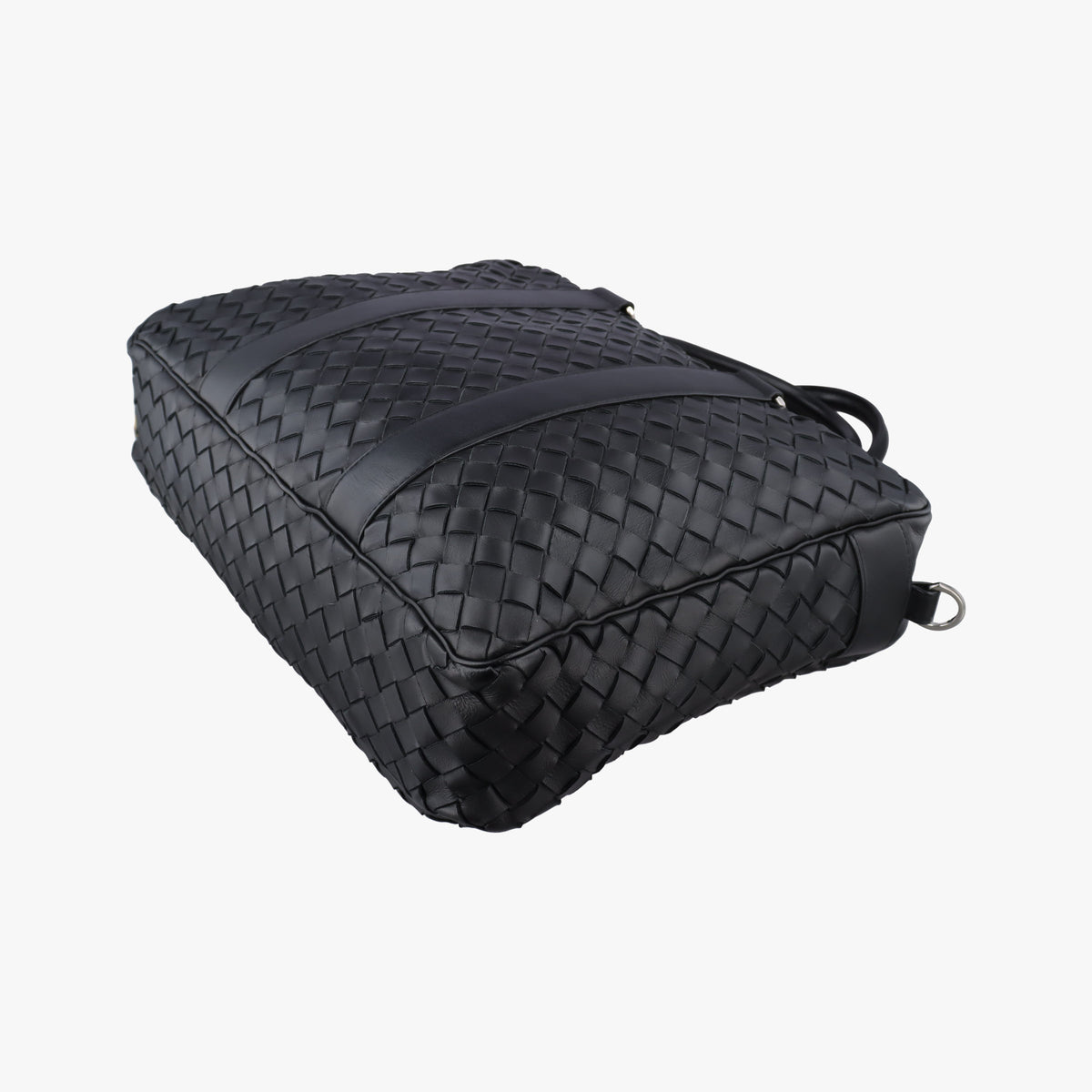 Pre-owned Bottega Veneta Intrecciato Business Black Lambskin 651580 shoulderbag | stylenewstar