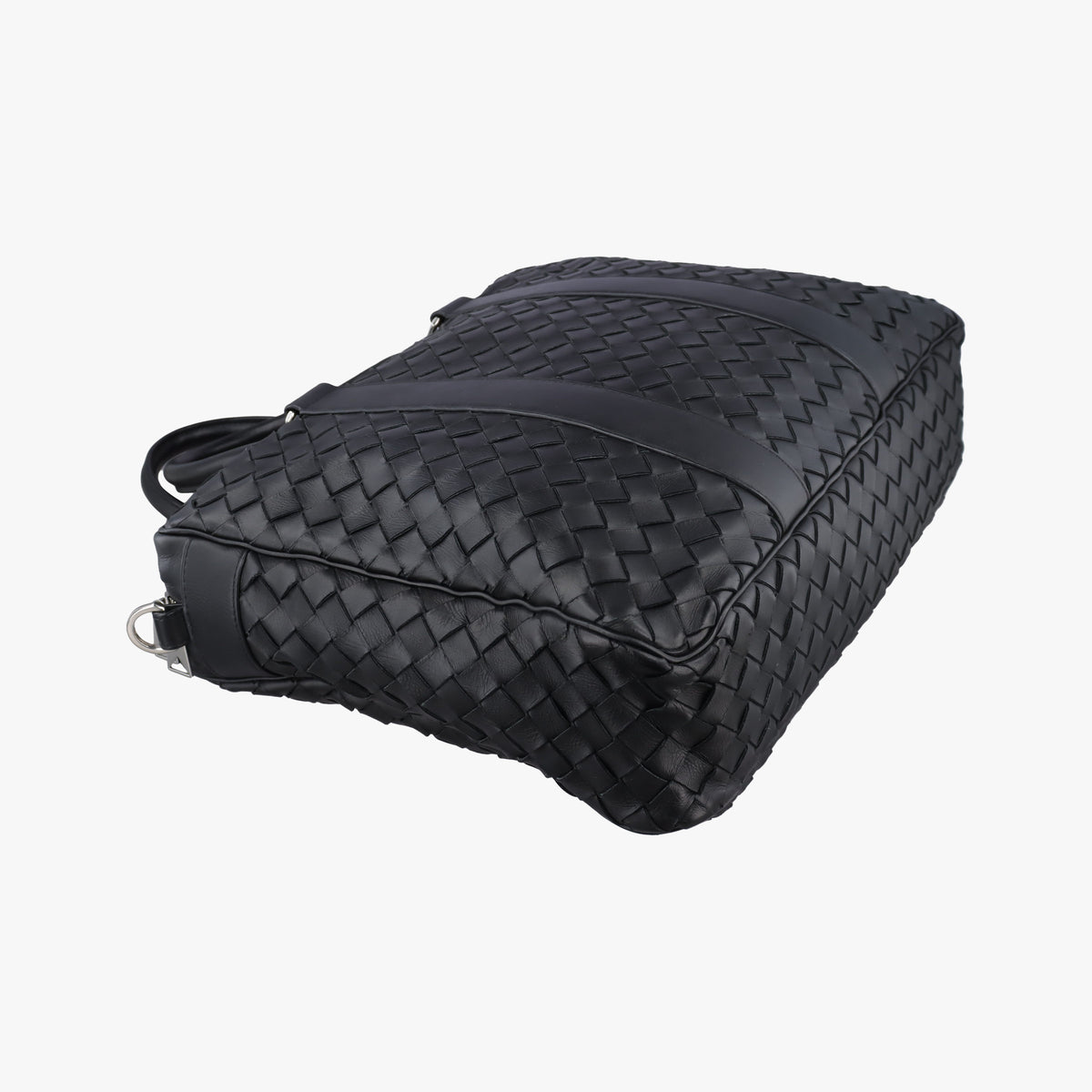 Pre-owned Bottega Veneta Intrecciato Business Black Lambskin 651580 shoulderbag | stylenewstar