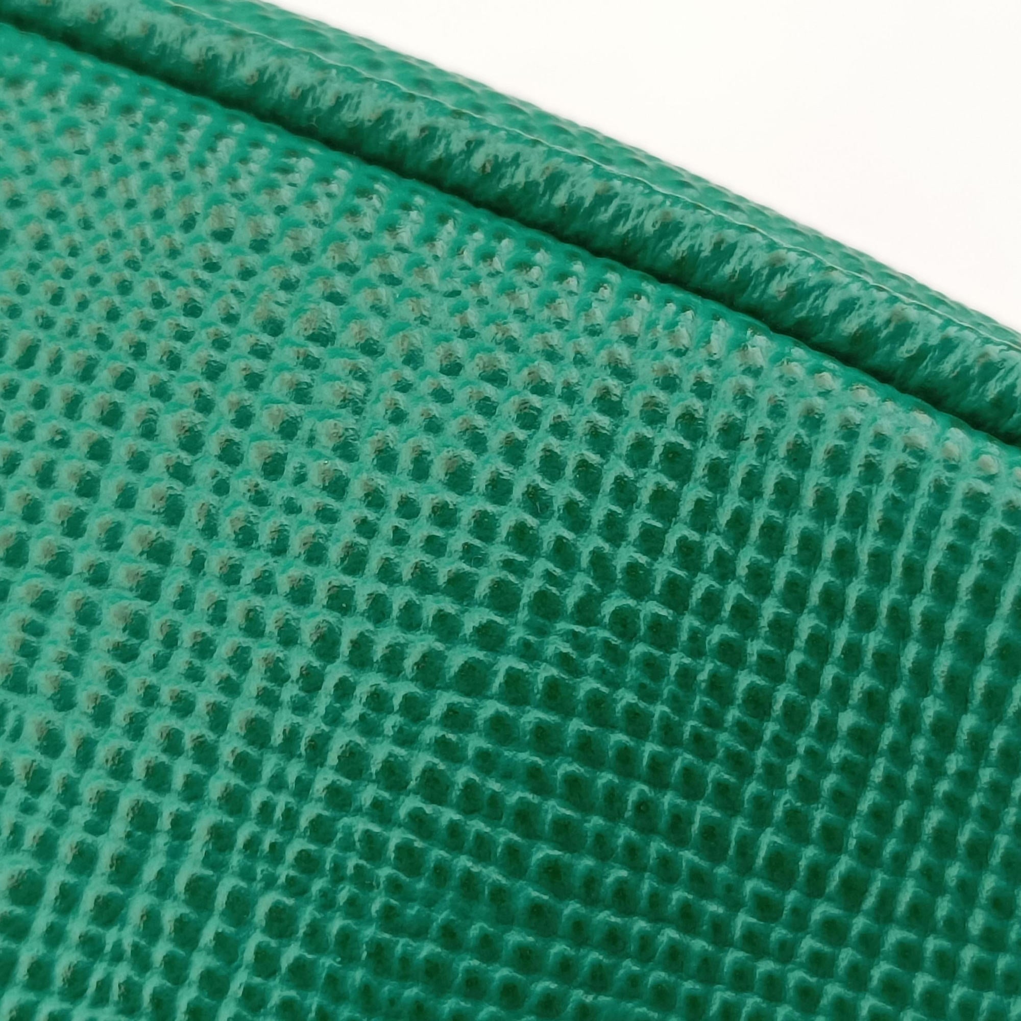 Pre-owned Prada Triangle Logo Plate Green SAFFIANO Leather 2VH155 shoulderbag | stylenewstar