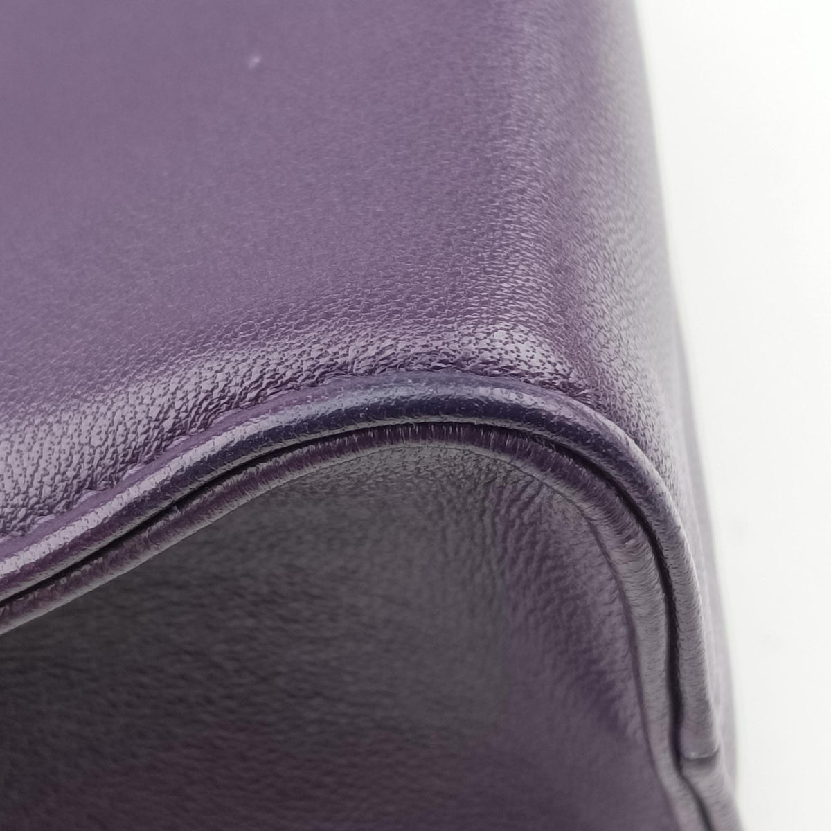 Pre-owned Prada Turquoise Mini Tote Purple lambskin 1BG418 shoulderbag | stylenewstar