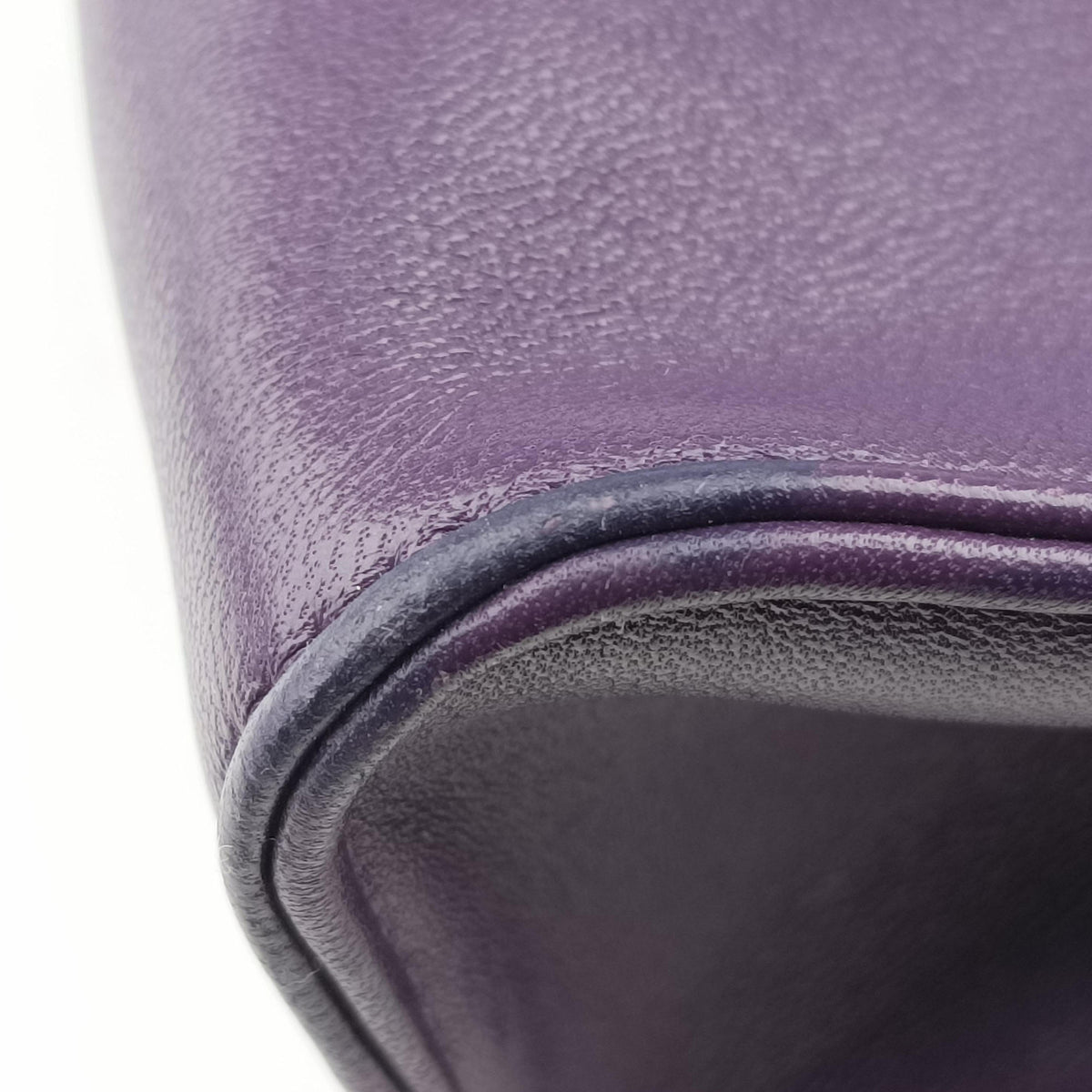 Pre-owned Prada Turquoise Mini Tote Purple lambskin 1BG418 shoulderbag | stylenewstar