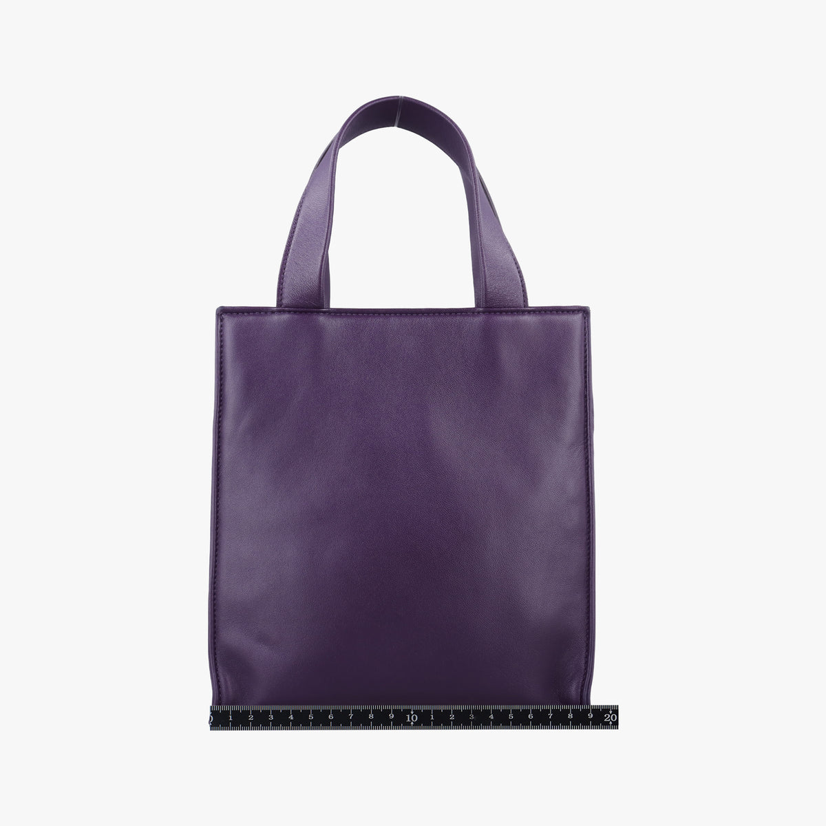 Pre-owned Prada Turquoise Mini Tote Purple lambskin 1BG418 shoulderbag | stylenewstar