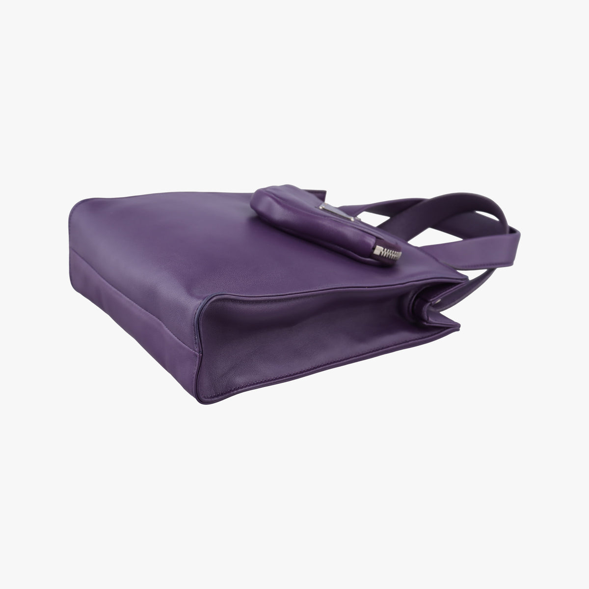 Secondhand Prada Turquoise Mini Tote Purple lambskin 1BG418 shoulderbag | stylenewstar