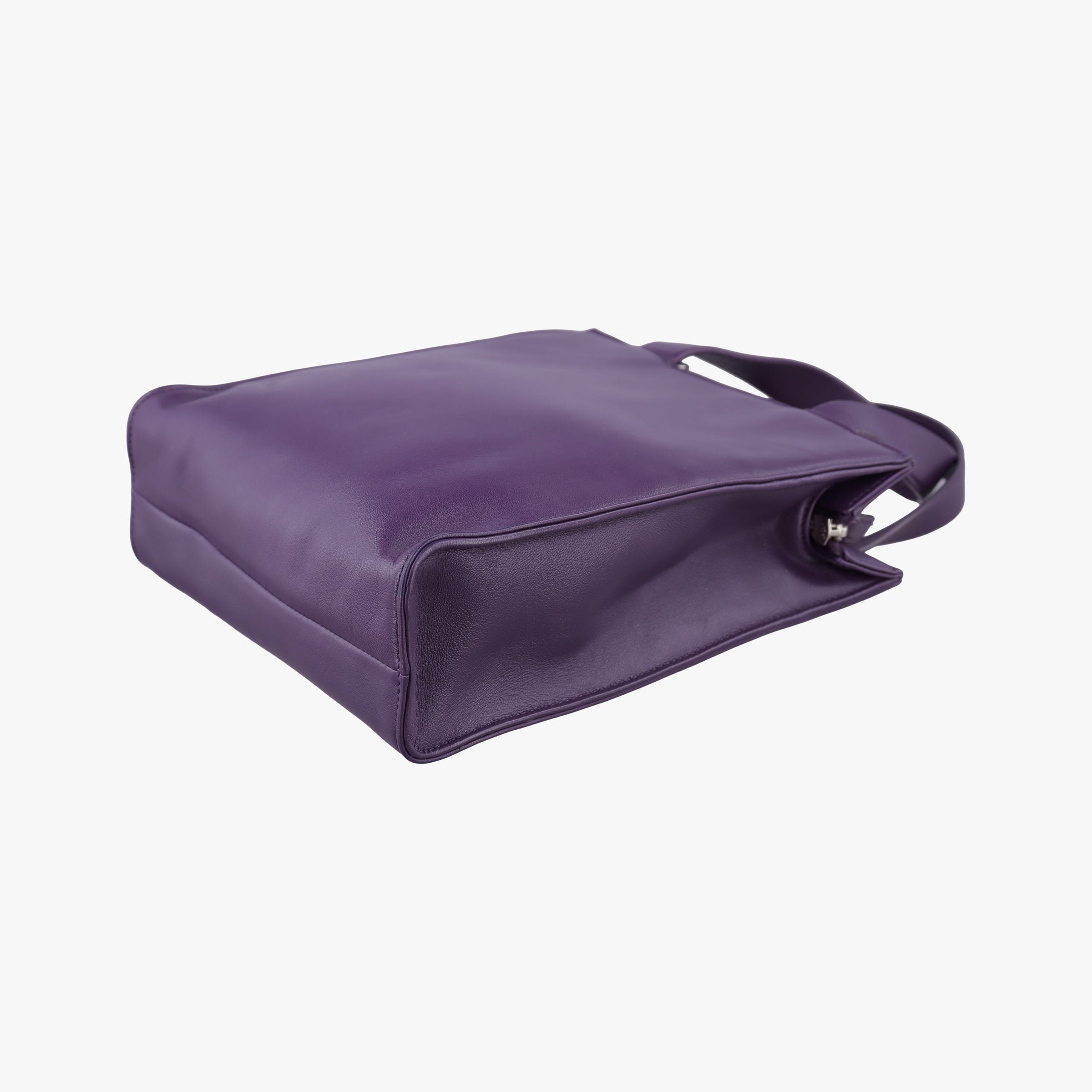 Pre-owned Prada Turquoise Mini Tote Purple lambskin 1BG418 shoulderbag | stylenewstar