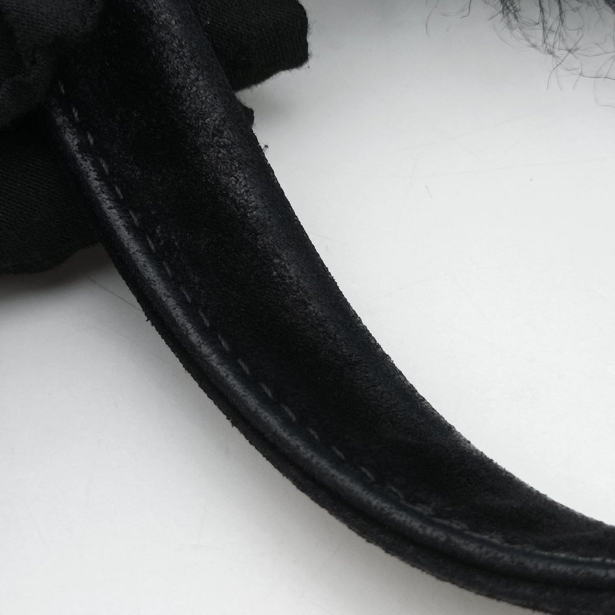 Vintage Prada Canapa Black Suede x Fur  handbag | stylenewstar