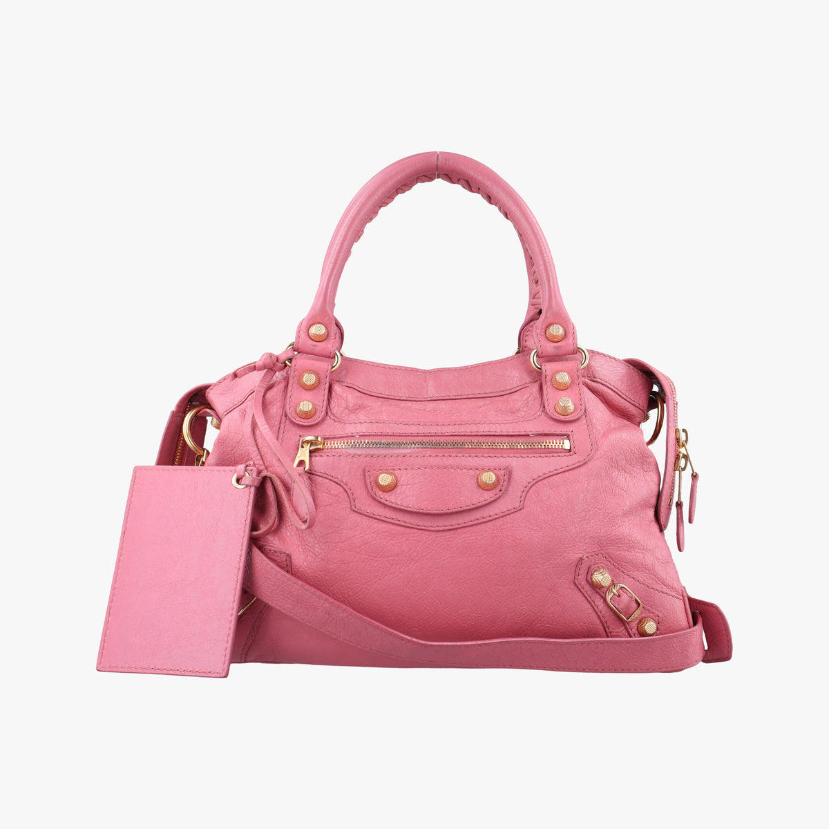 Secondhand Balenciaga Giant Town Pink lambskin  shoulderbag | stylenewstar