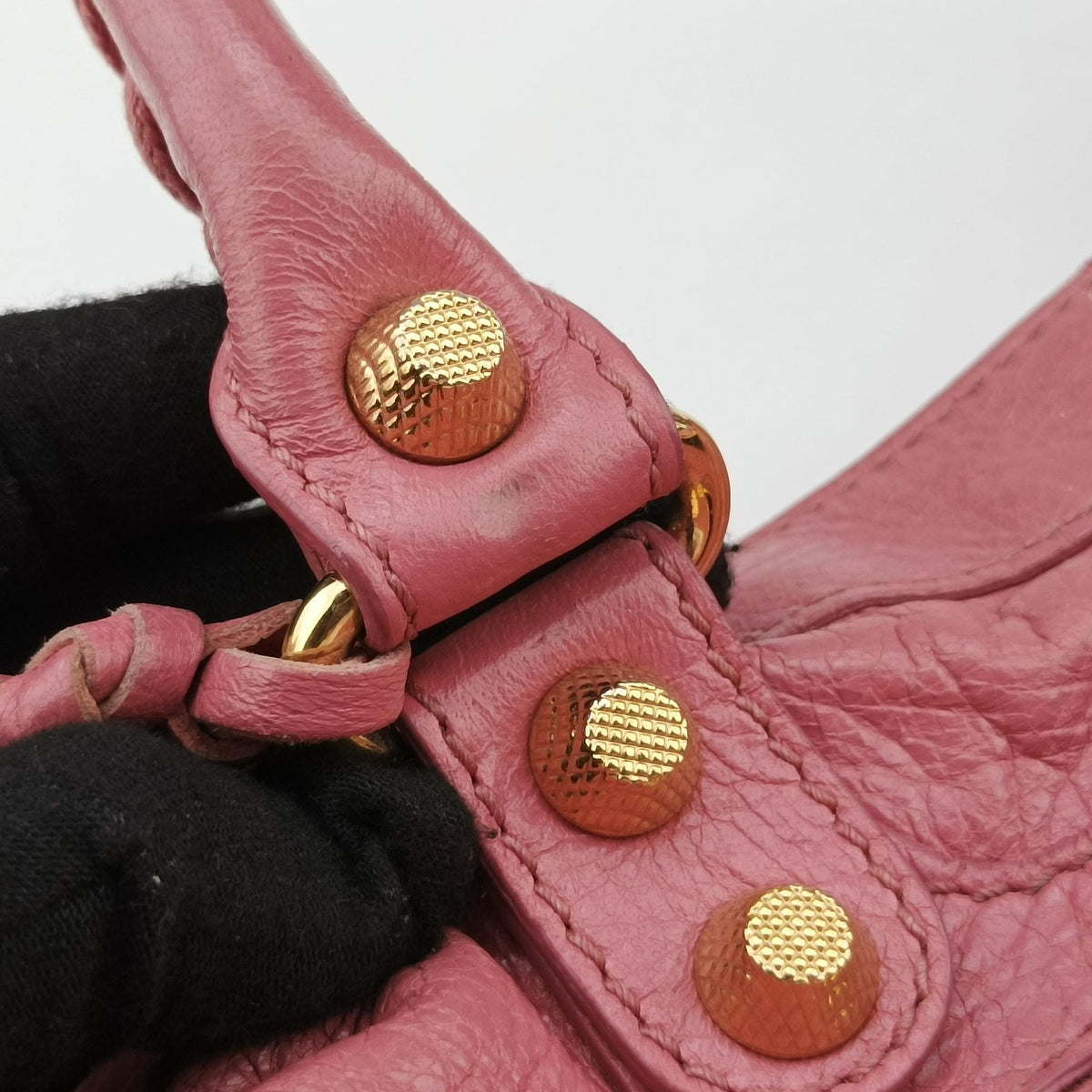 Secondhand Balenciaga Giant Town Pink lambskin  shoulderbag | stylenewstar