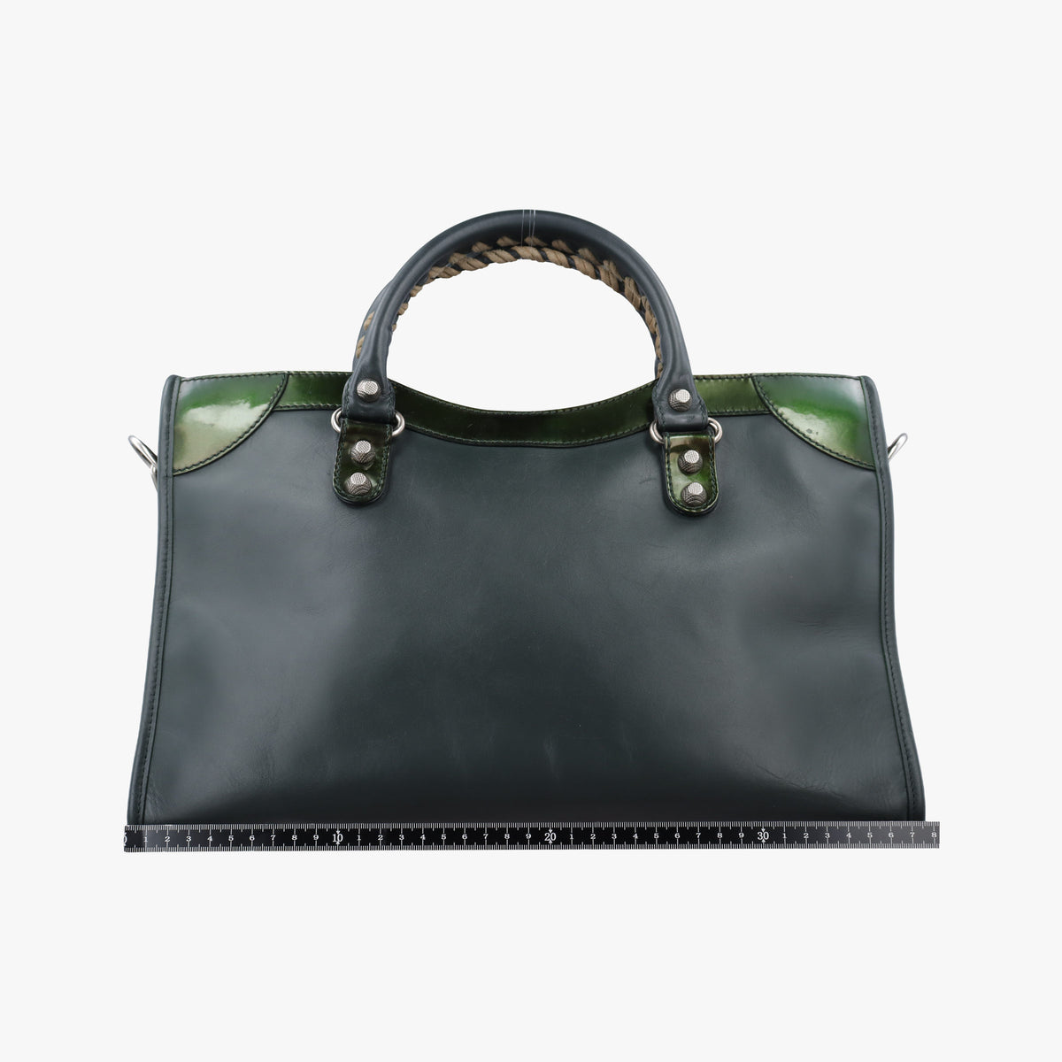 Secondhand Balenciaga Large City Green Leather  shoulderbag | stylenewstar