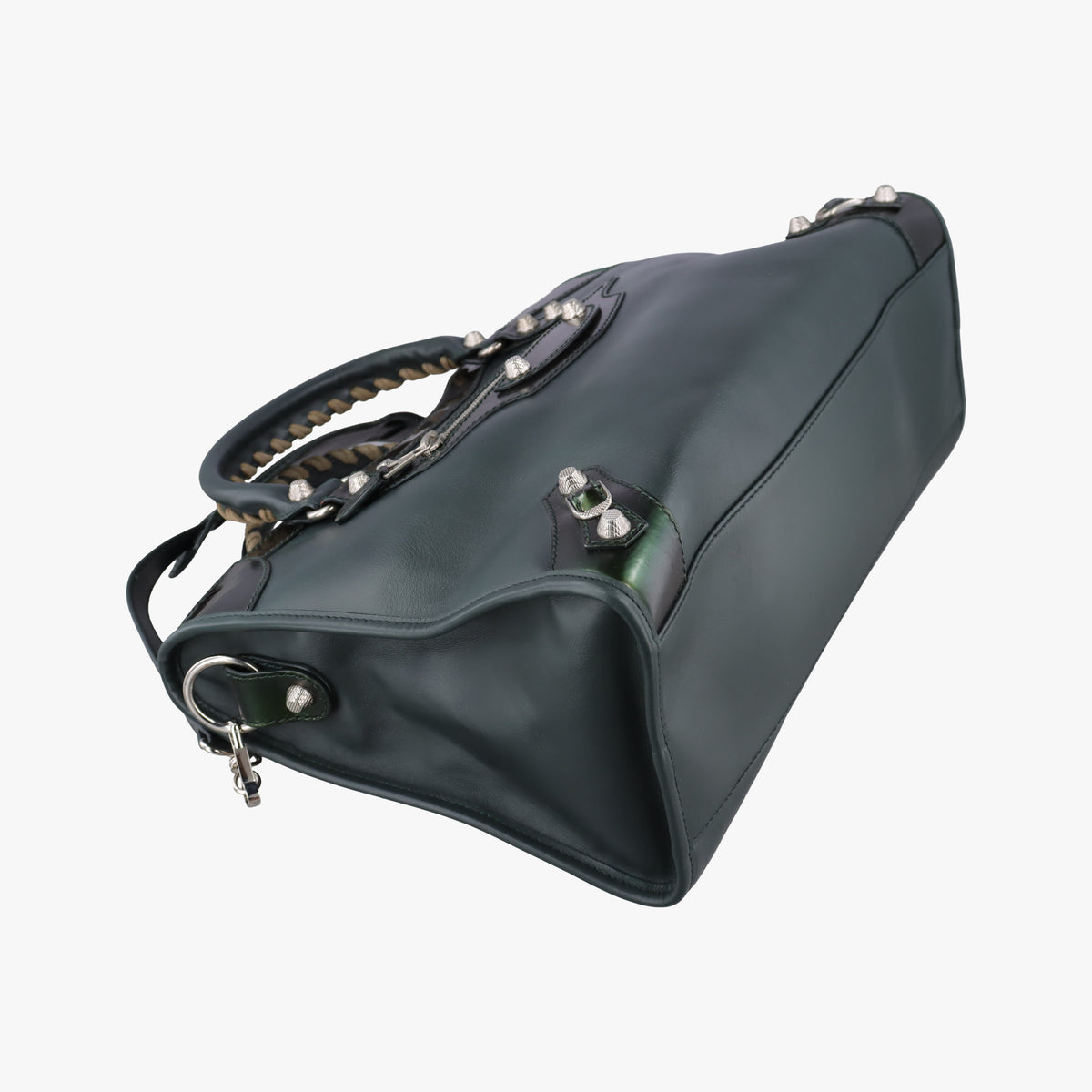 Secondhand Balenciaga Large City Green Leather  shoulderbag | stylenewstar