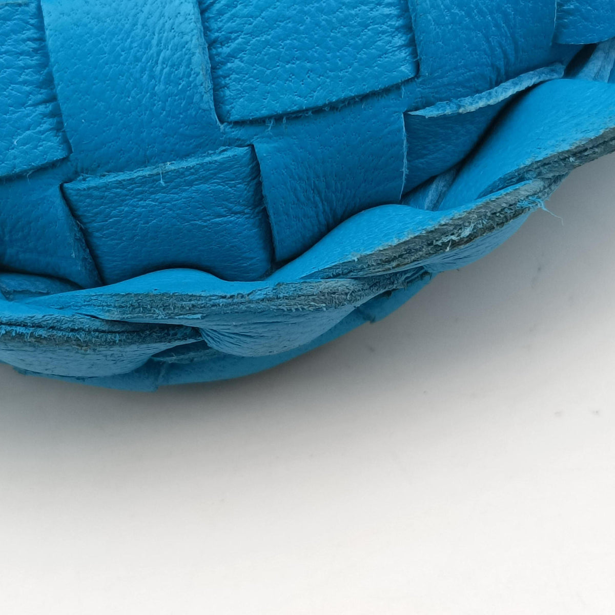 Vintage Bottega Veneta Intrecciato Blue lambskin  handbag | stylenewstar