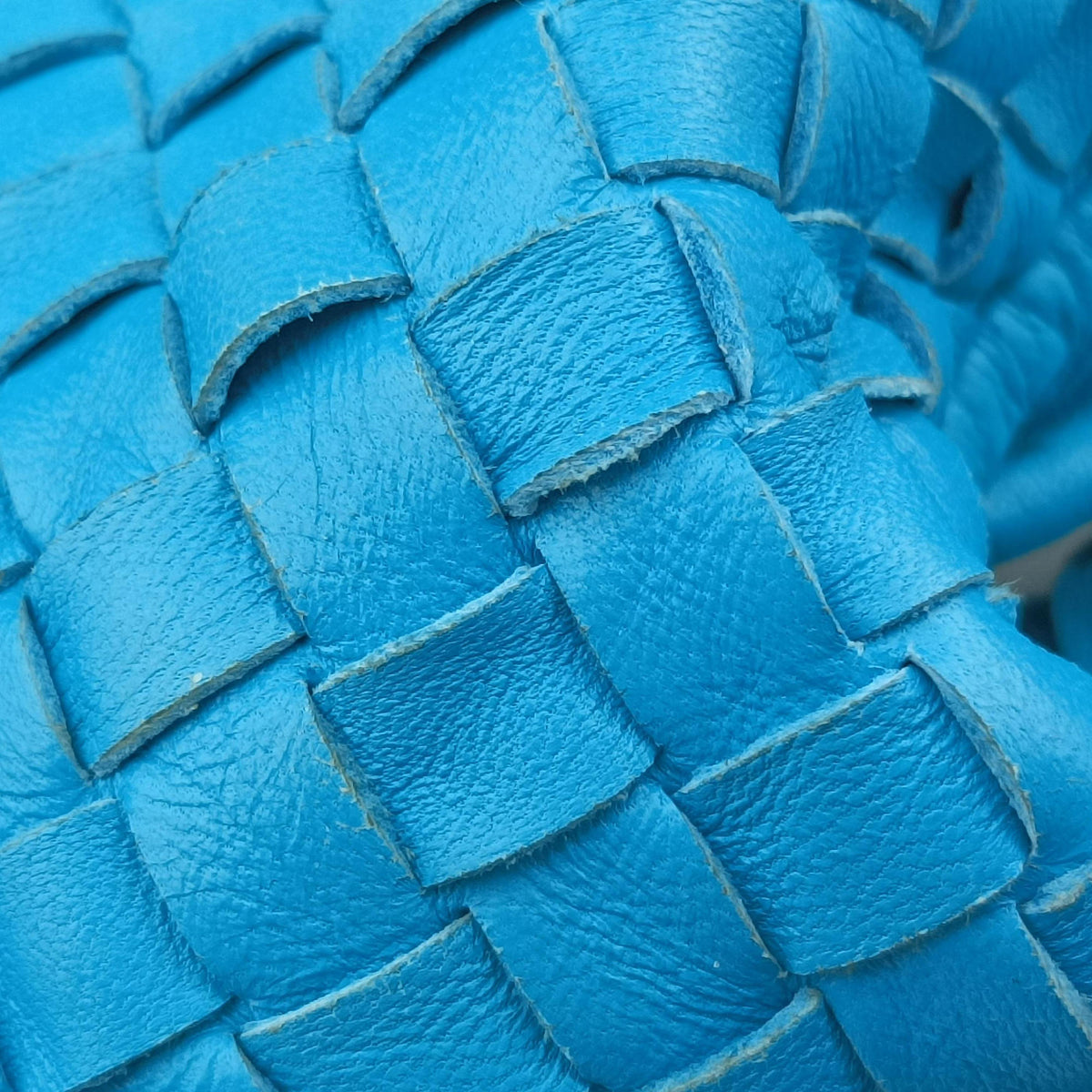 Vintage Bottega Veneta Intrecciato Blue lambskin  handbag | stylenewstar