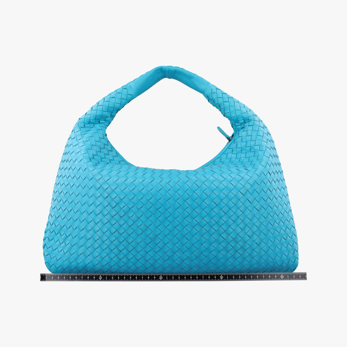 Vintage Bottega Veneta Intrecciato Blue lambskin  handbag | stylenewstar
