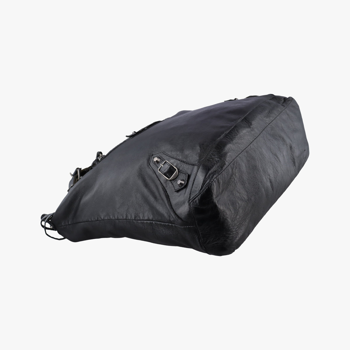 Secondhand Balenciaga The Day Black Leather  shoulderbag | stylenewstar