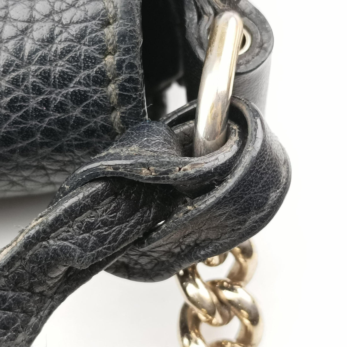Pre-owned Gucci SOHO Black Leather 336752 shoulderbag | stylenewstar
