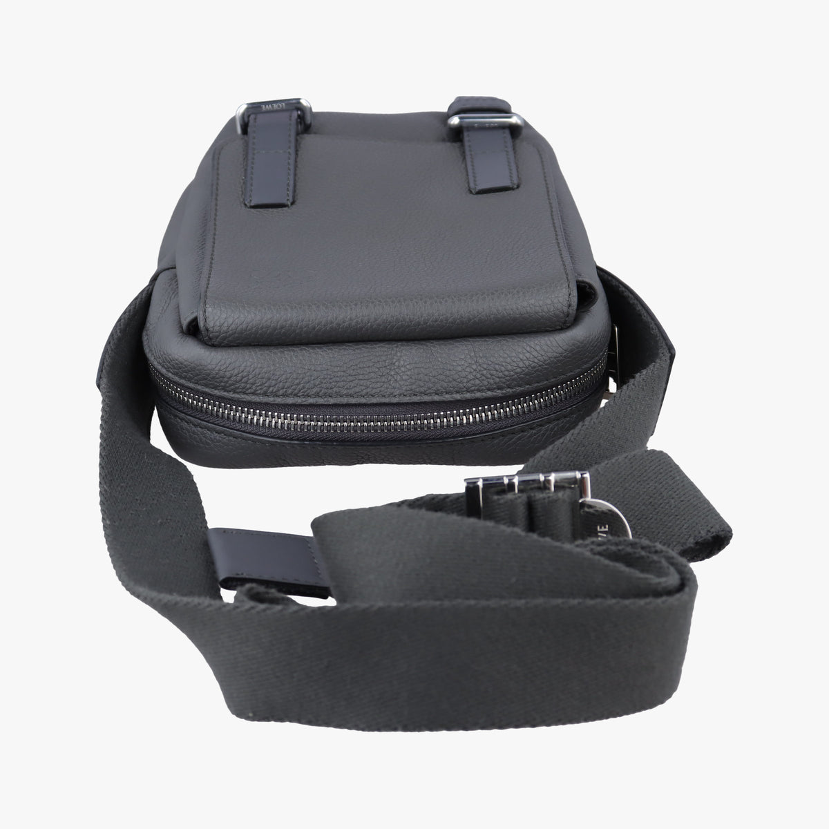 Pre-owned Loewe Military Gray Leather B553P59X01 shoulderbag | stylenewstar