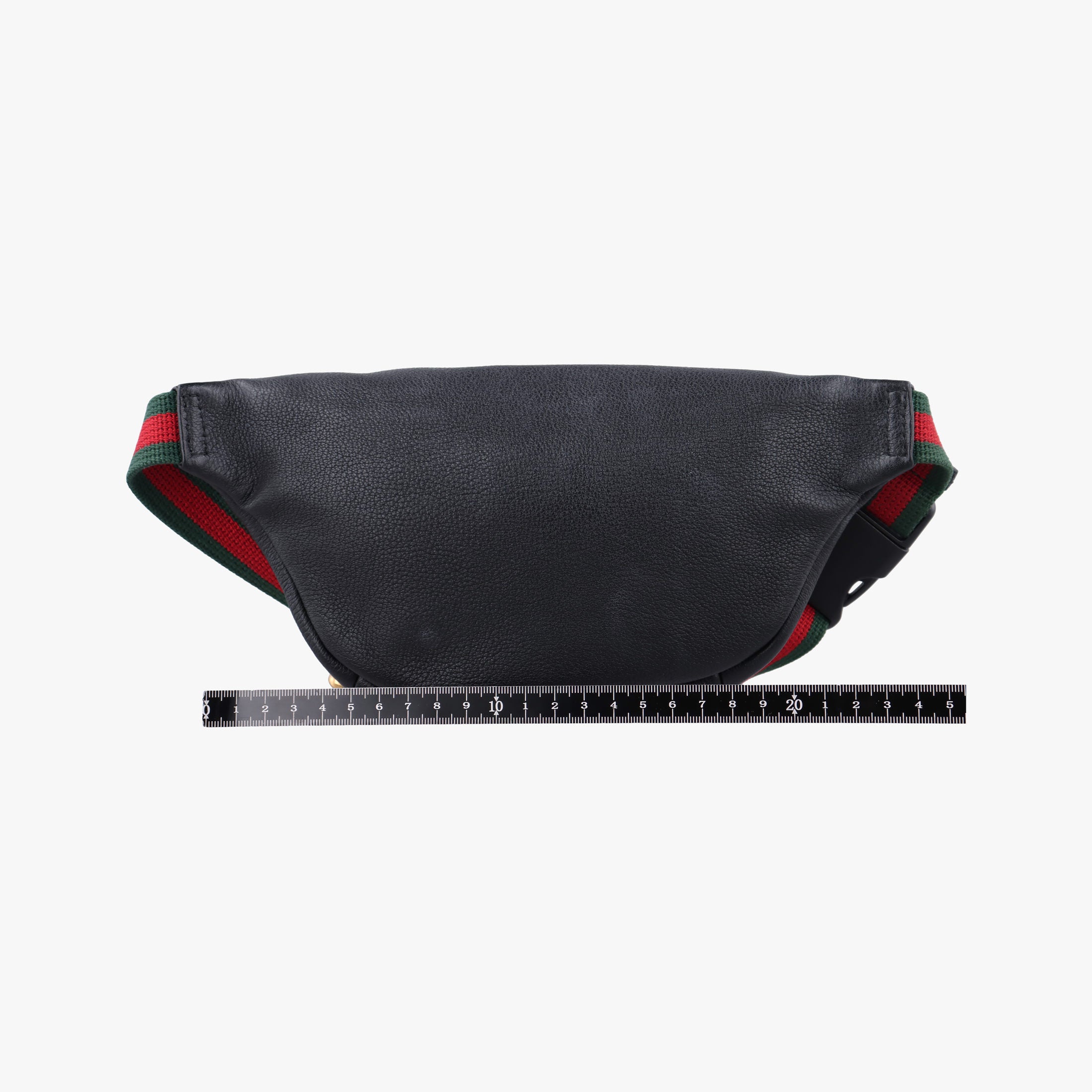 Pre-owned Gucci Print Black Leather 527792 bum bag/waist bag | stylenewstar