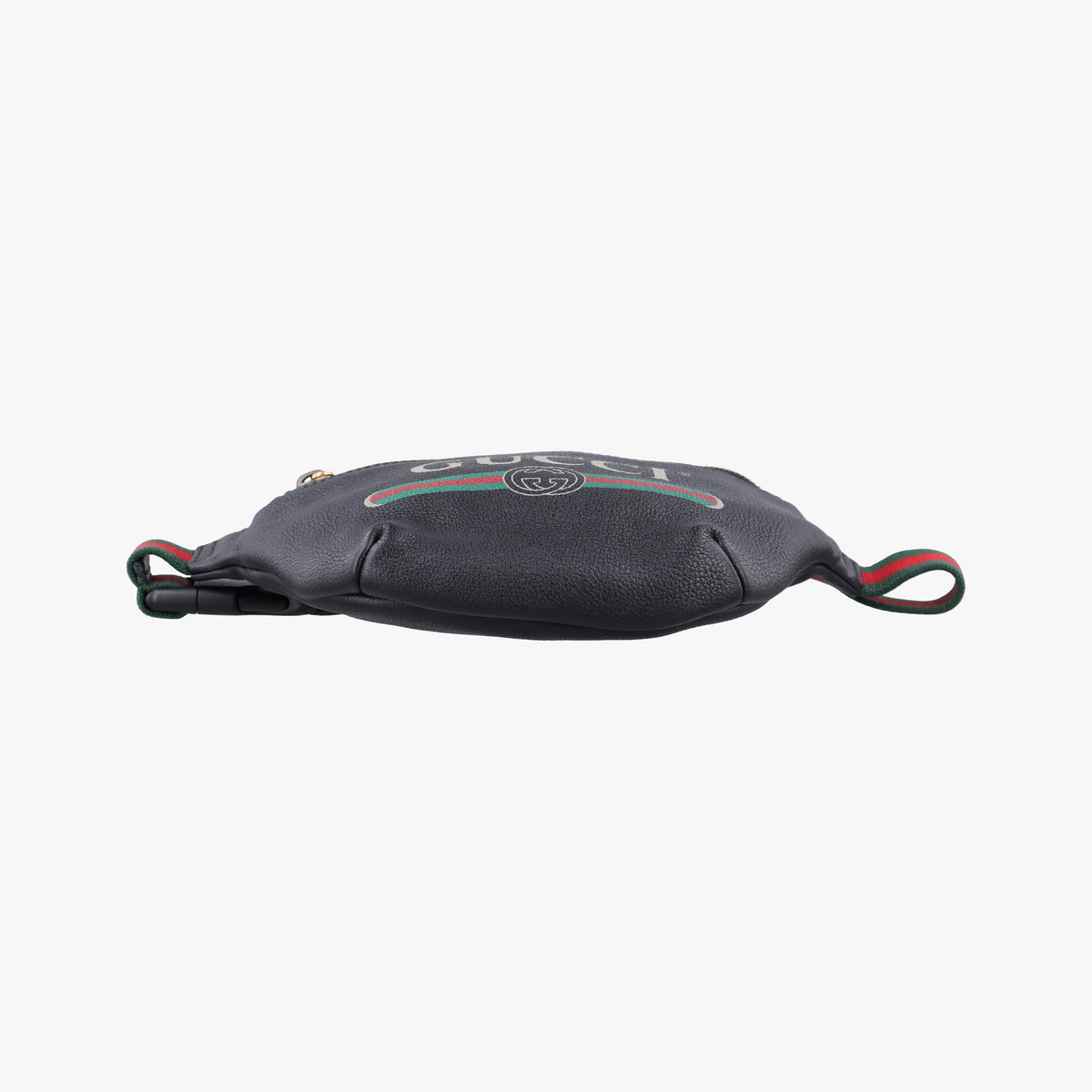Pre-owned Gucci Print Black Leather 527792 bum bag/waist bag | stylenewstar