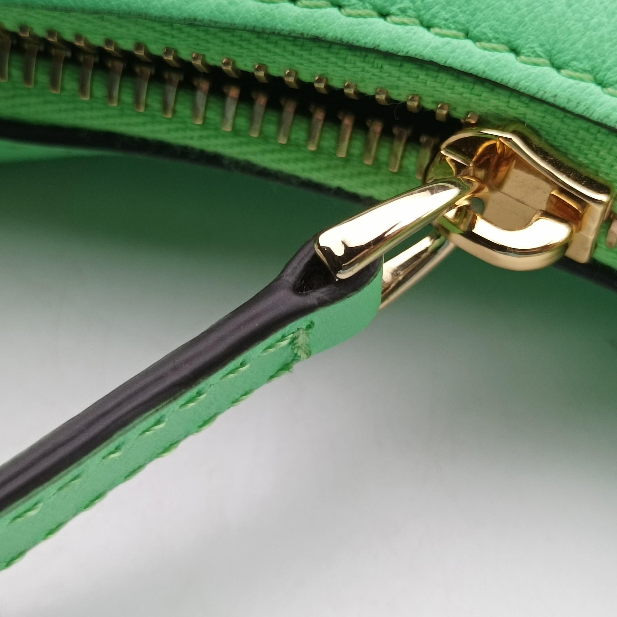 Vintage Fendi Nano Fendigraphy Green Leather 7AS089 handbag | stylenewstar