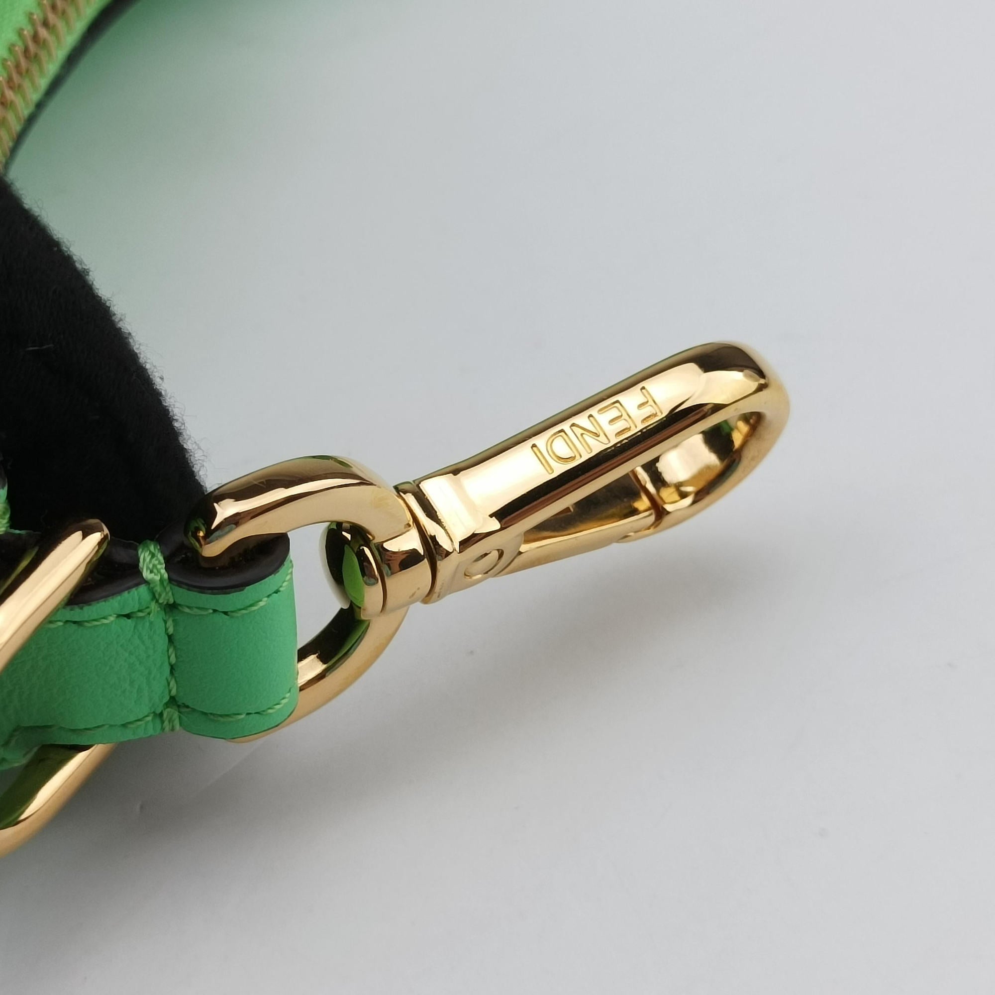 Vintage Fendi Nano Fendigraphy Green Leather 7AS089 handbag | stylenewstar