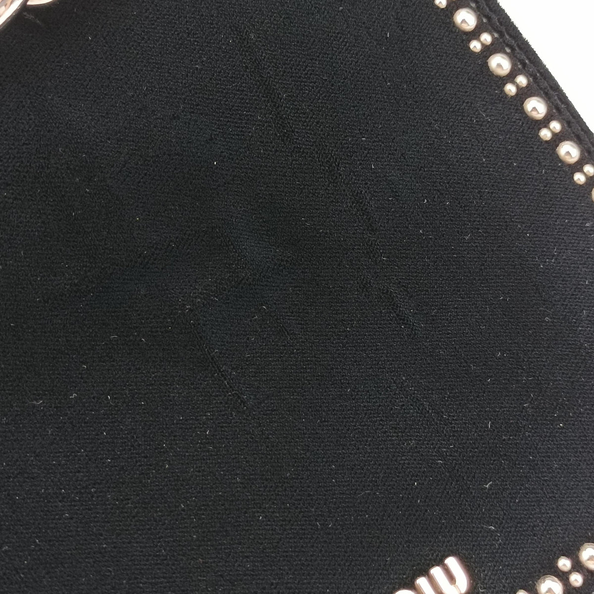 Pre-owned Miu Miu Dahlia Black velvet  shoulderbag | stylenewstar