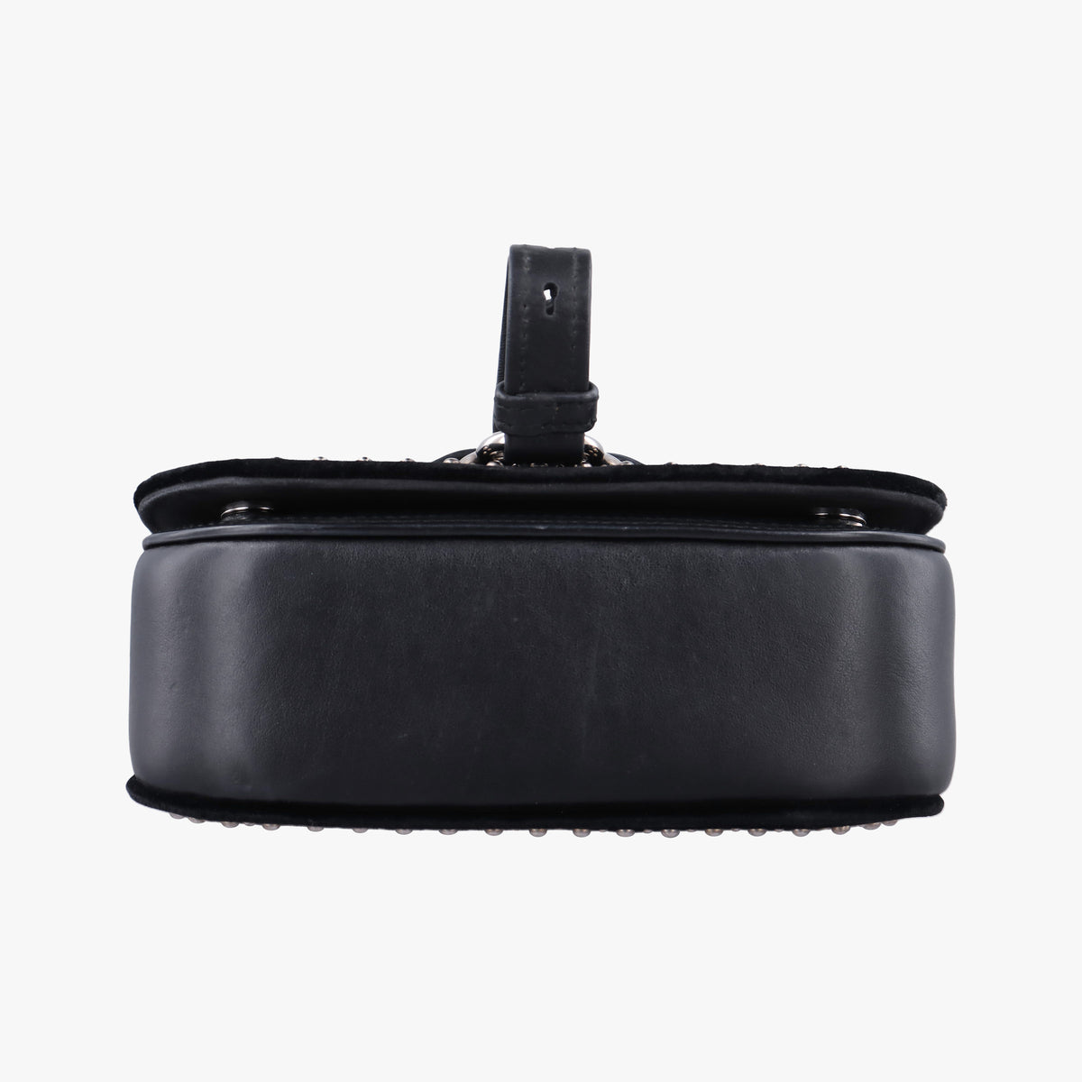 Pre-owned Miu Miu Dahlia Black velvet  shoulderbag | stylenewstar
