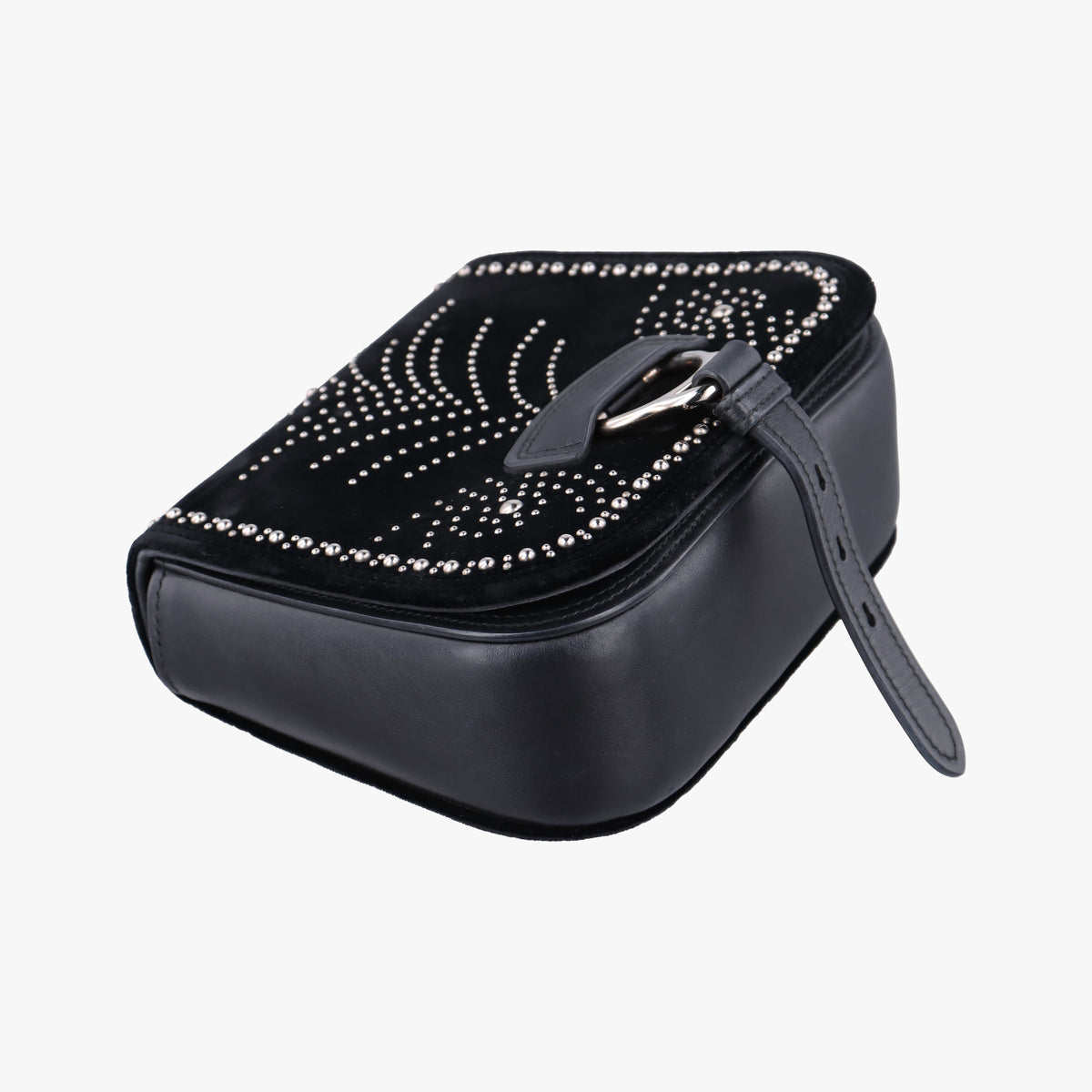 Pre-owned Miu Miu Dahlia Black velvet  shoulderbag | stylenewstar