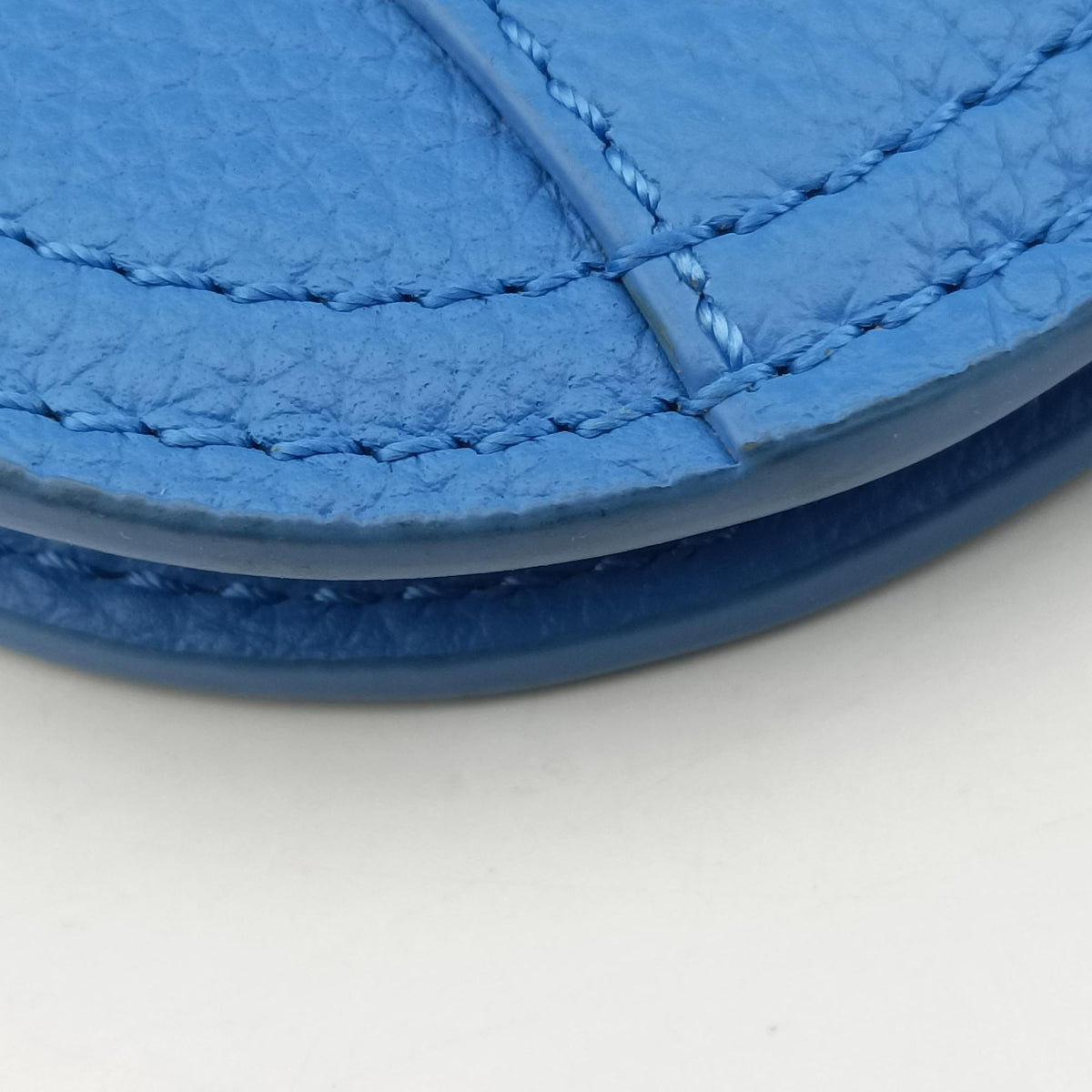 Pre-owned Christian Dior Saddle pouch Blue Leather  clutchbag | stylenewstar
