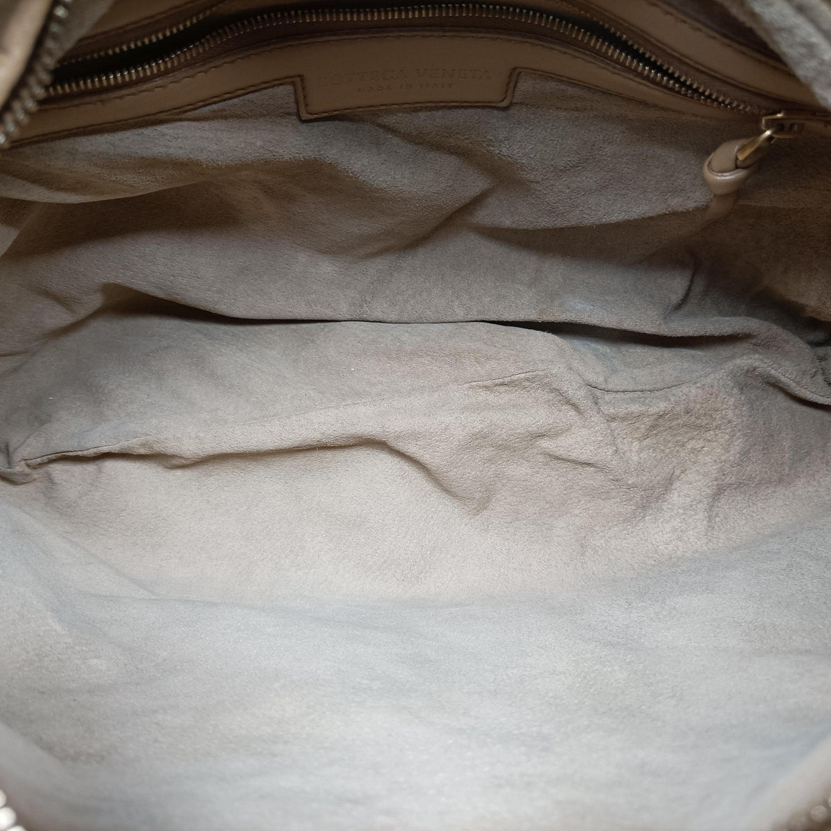Pre-owned Bottega Veneta Intrecciato Beige lambskin  shoulderbag | stylenewstar