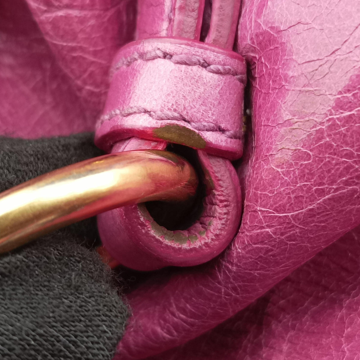 Pre-owned Miu Miu Vittelorux Bow Purple Leather  shoulderbag | stylenewstar