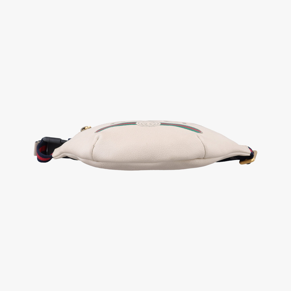 Pre-owned Gucci Print White Leather 527792 bum bag/waist bag | stylenewstar