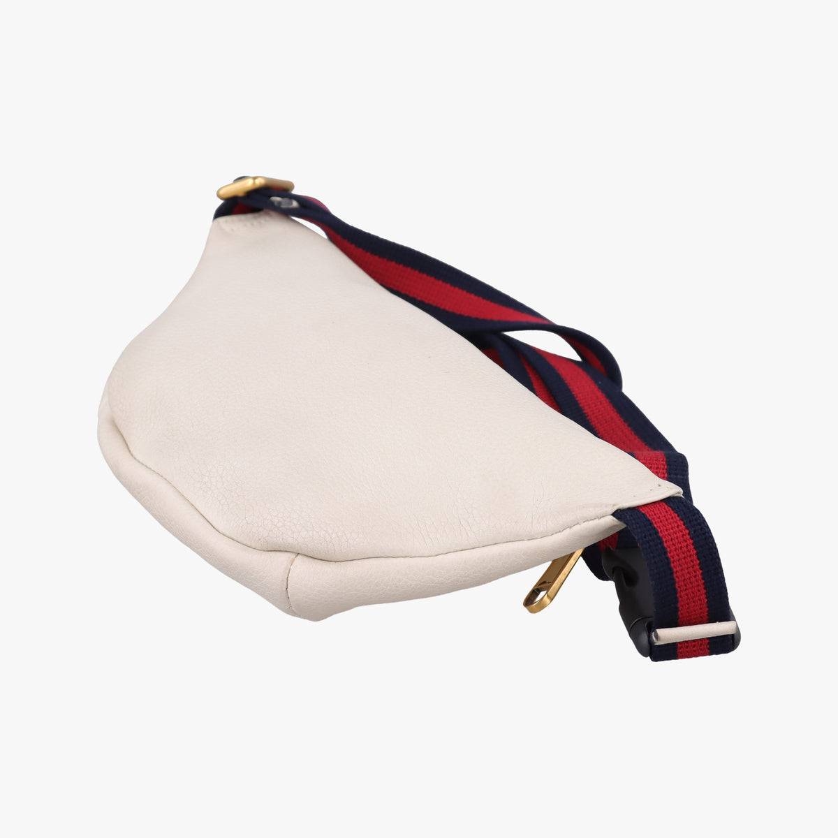 Pre-owned Gucci Print White Leather 527792 bum bag/waist bag | stylenewstar