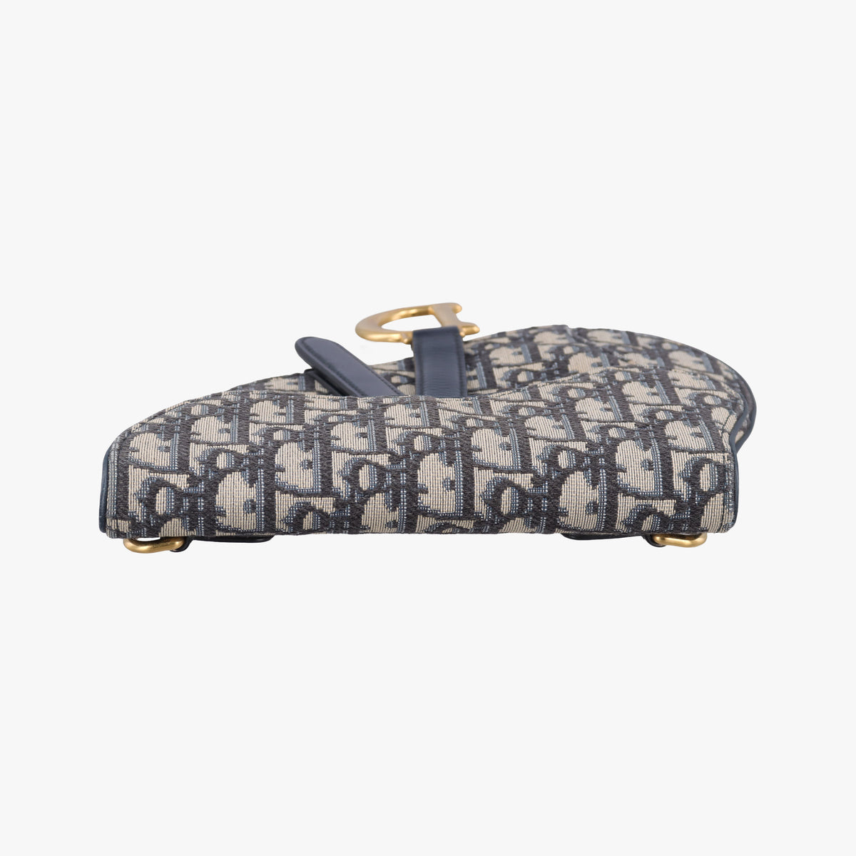 Pre-owned Christian Dior Saddle Navy Jacquard×Leather  bum bag/waist bag | stylenewstar