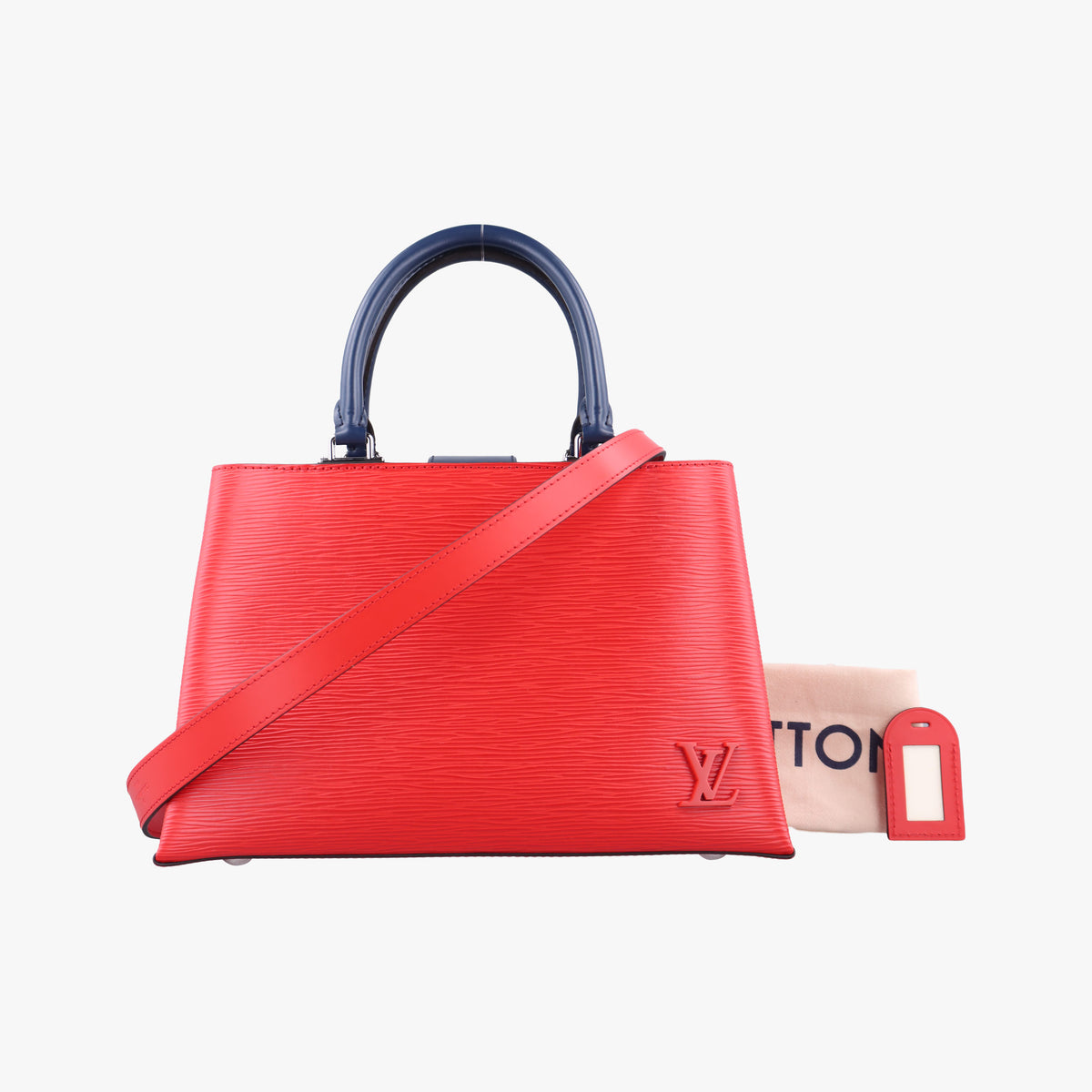 Pre-owned Louis Vuitton Kleber PM Red×Blue epi M51333 shoulderbag | stylenewstar