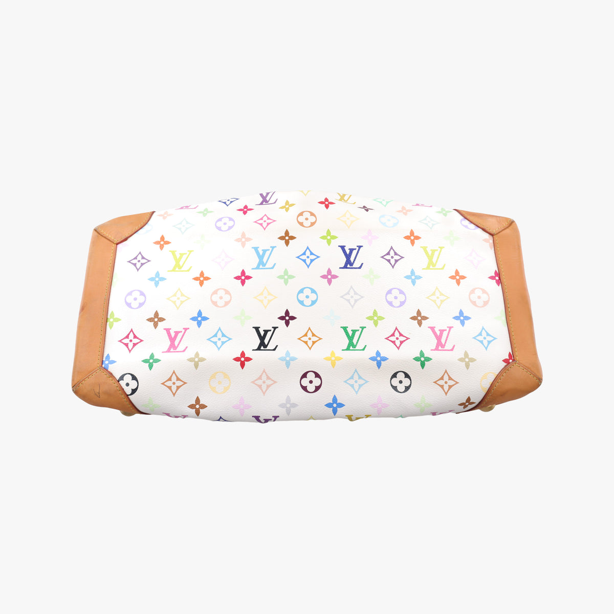 Pre-owned Louis Vuitton URSULA white Monogram Multicolor M40123 handbag | stylenewstar