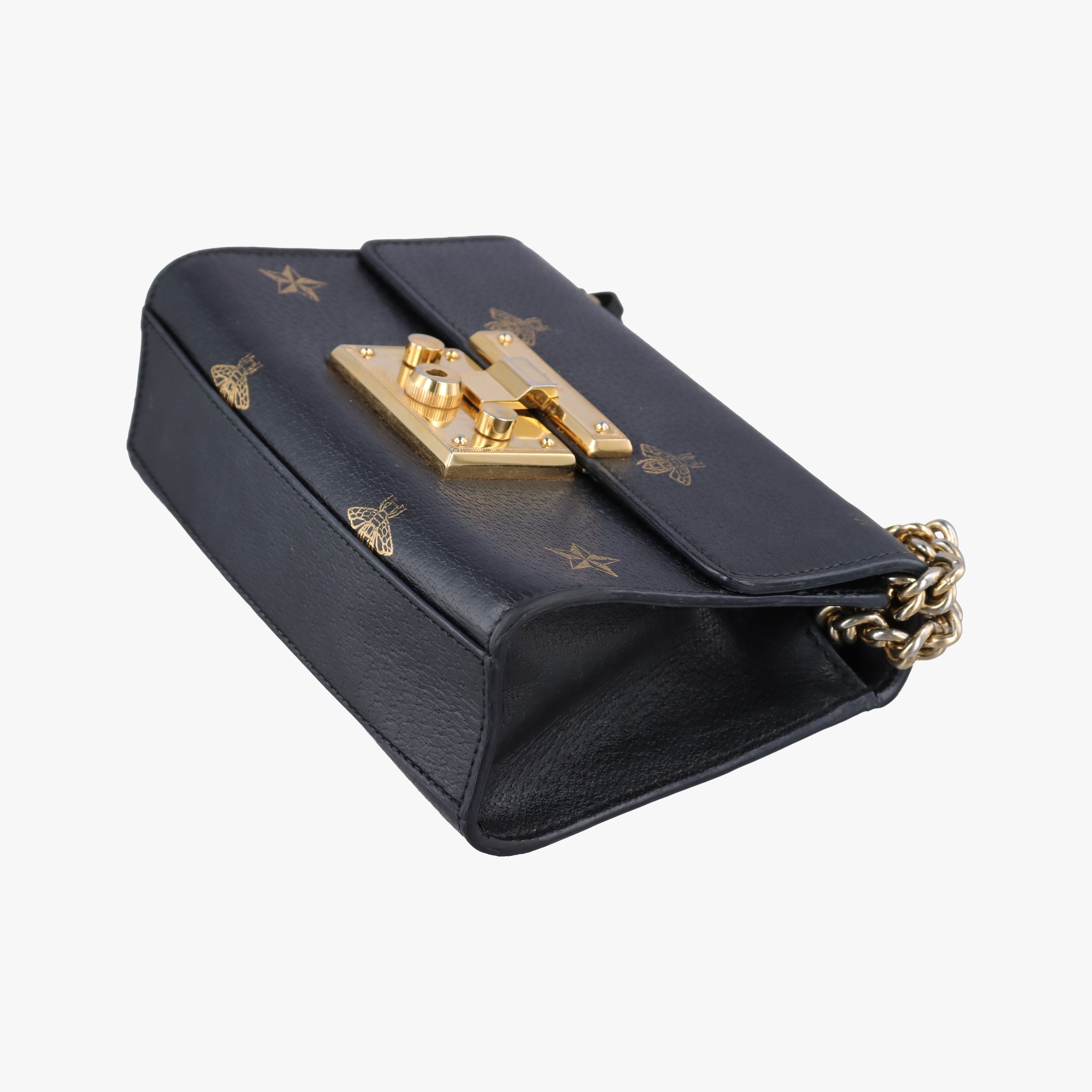 Pre-owned Gucci Padlock Black Leather 432182 shoulderbag | stylenewstar