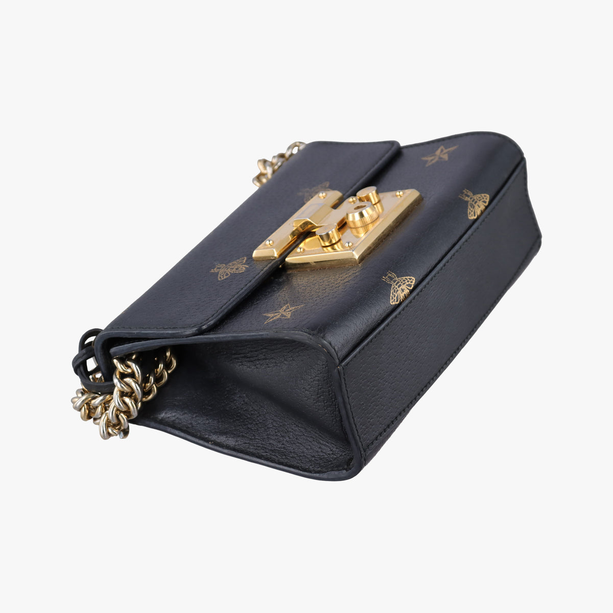 Pre-owned Gucci Padlock Black Leather 432182 shoulderbag | stylenewstar