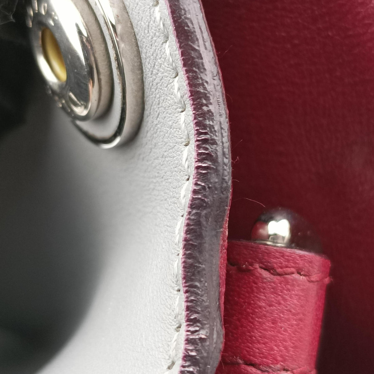 Vintage Christian Dior Diorissimo Pink×gray Leather  shoulderbag | stylenewstar
