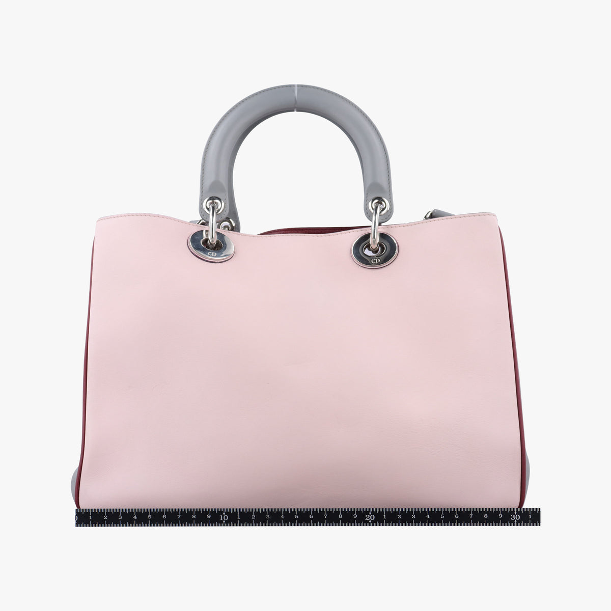 Vintage Christian Dior Diorissimo Pink×gray Leather  shoulderbag | stylenewstar