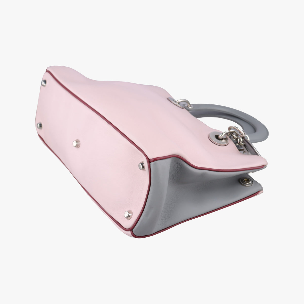 Vintage Christian Dior Diorissimo Pink×gray Leather  shoulderbag | stylenewstar
