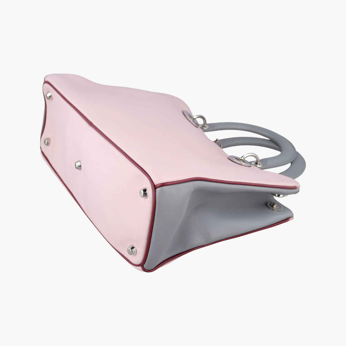 Vintage Christian Dior Diorissimo Pink×gray Leather  shoulderbag | stylenewstar