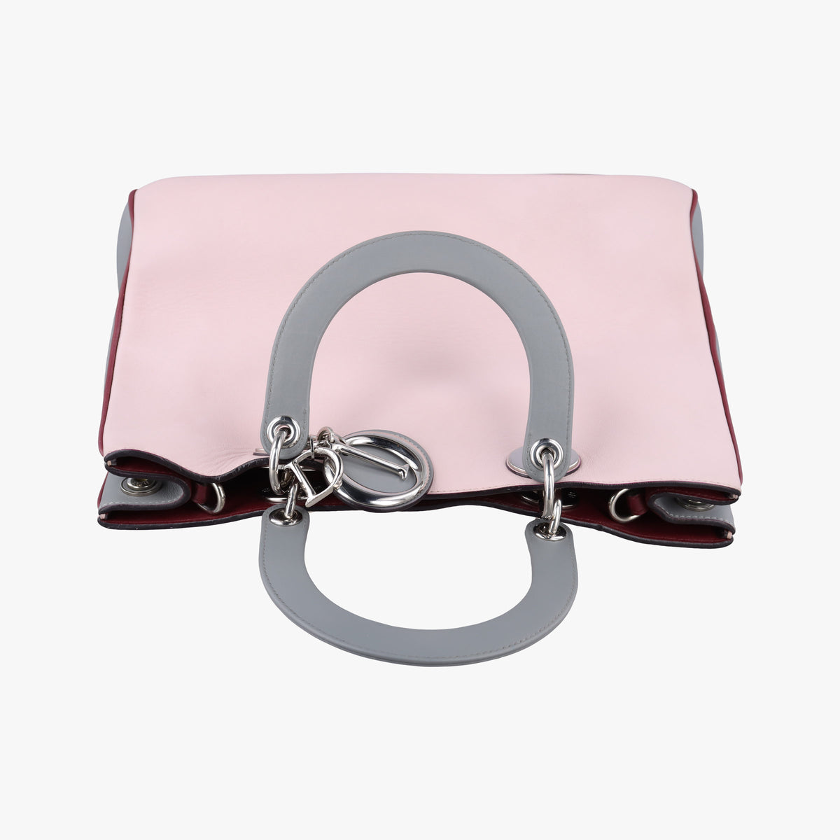 Vintage Christian Dior Diorissimo Pink×gray Leather  shoulderbag | stylenewstar