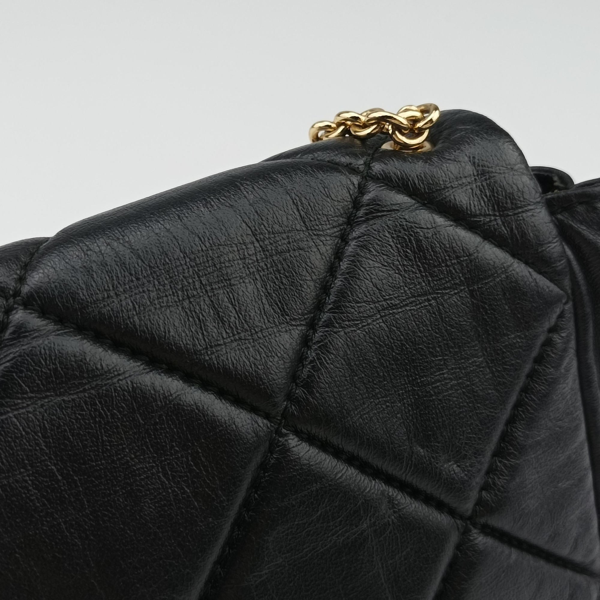 Vintage Ferragamo Vara Quilted Black Leather  shoulderbag | stylenewstar