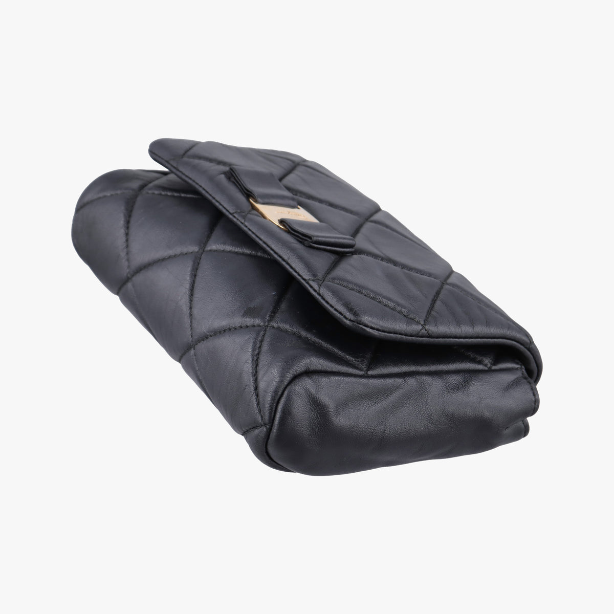 Vintage Ferragamo Vara Quilted Black Leather  shoulderbag | stylenewstar
