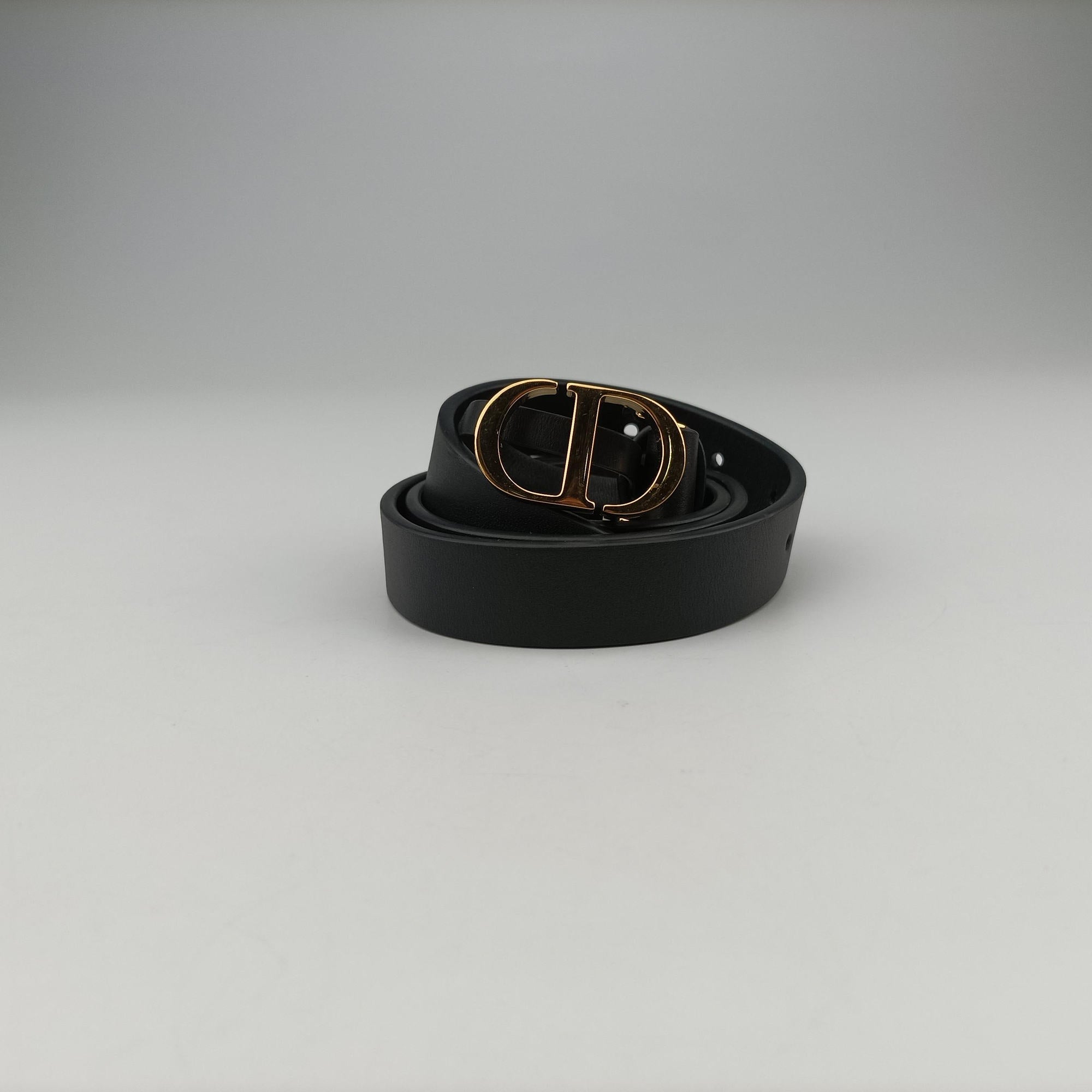 Secondhand Christian Dior 30 Montaigne Removable Black Lambskin  bum bag/waist bag | stylenewstar