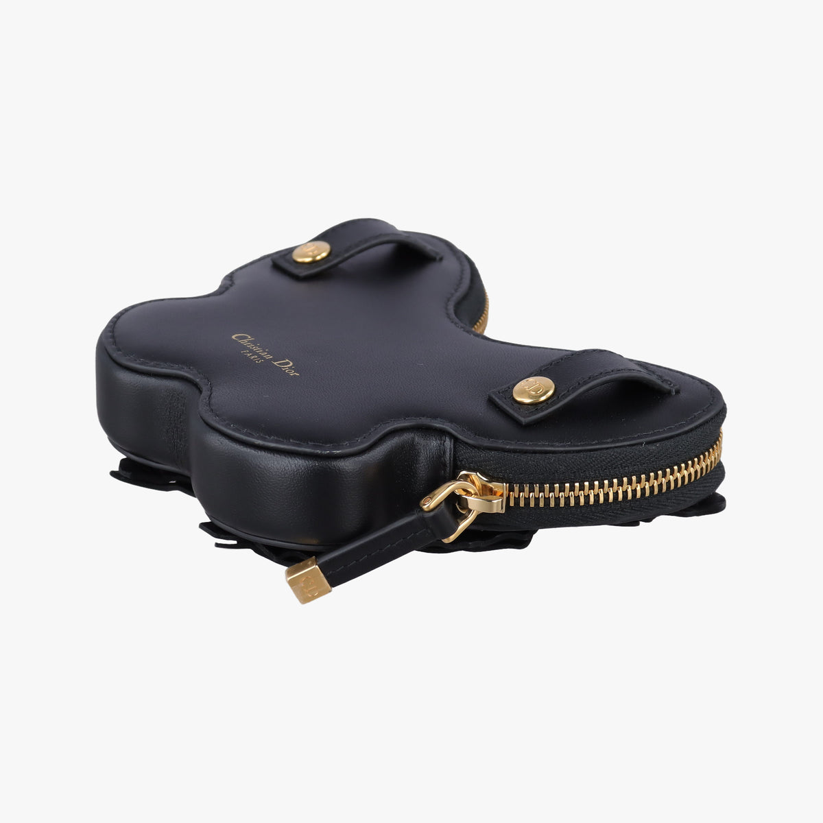 Pre-owned Christian Dior 30 Montaigne Removable Black Lambskin  bum bag/waist bag | stylenewstar